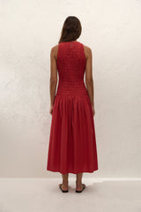 Sanchia Midi Dress Chilli