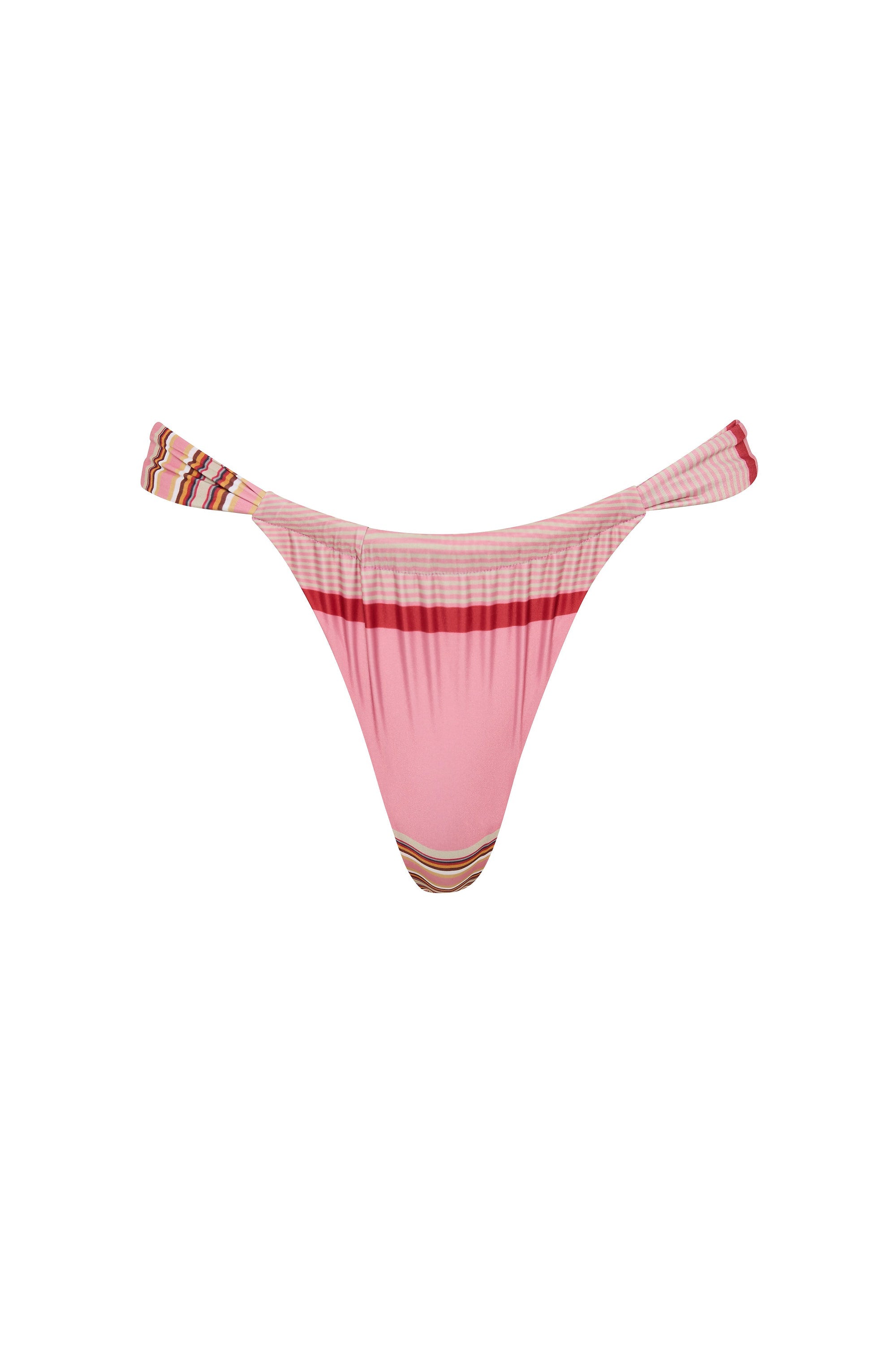 Andez Bikini Bottom Barragan Stripe Dusty Mauve - Final Sale