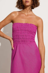 Do Dora Midi Dress Magenta - Final Sale