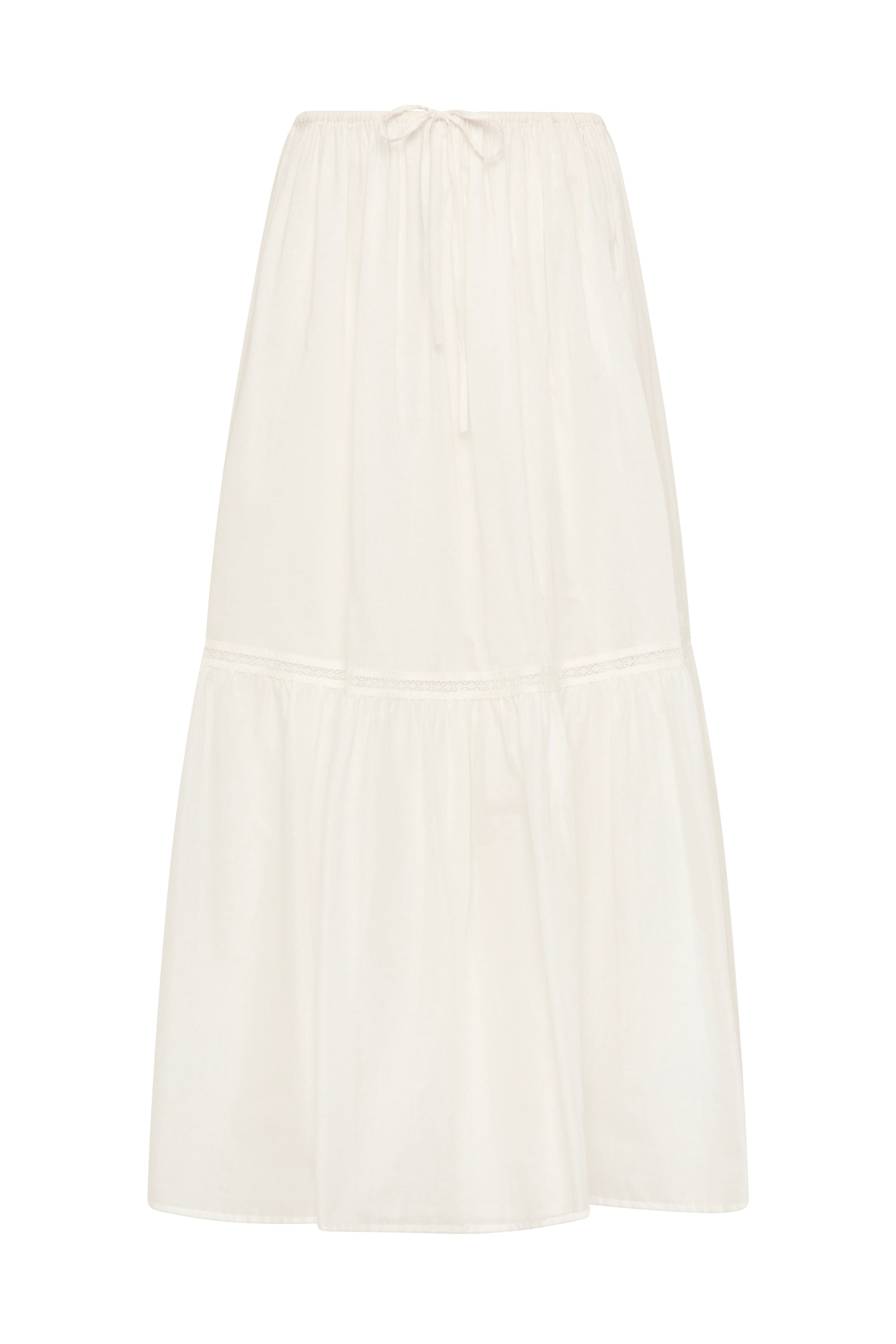 Venta Midi Skirt White - Final Sale
