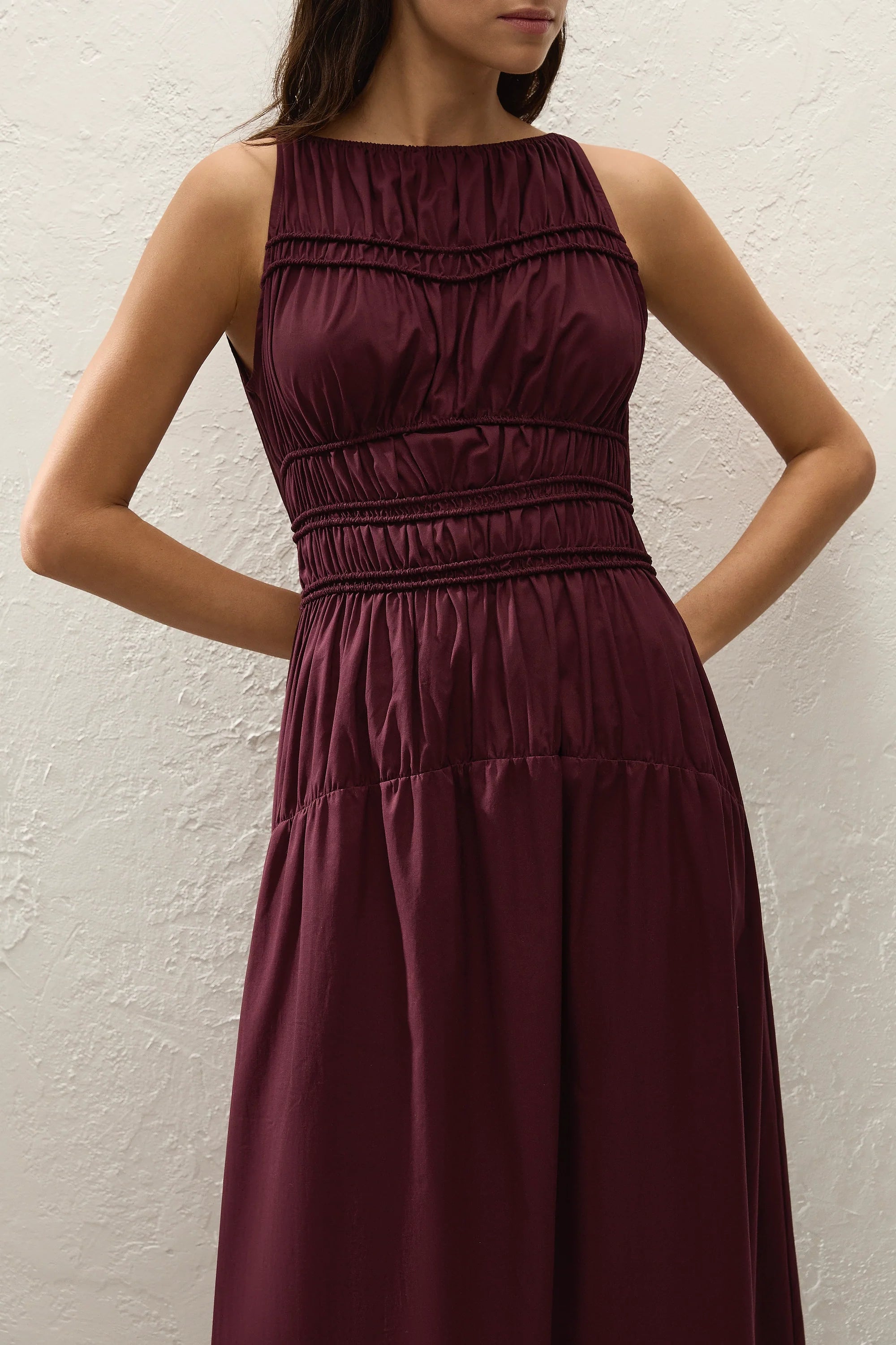 Yael Midi Dress Mulberry - Final Sale