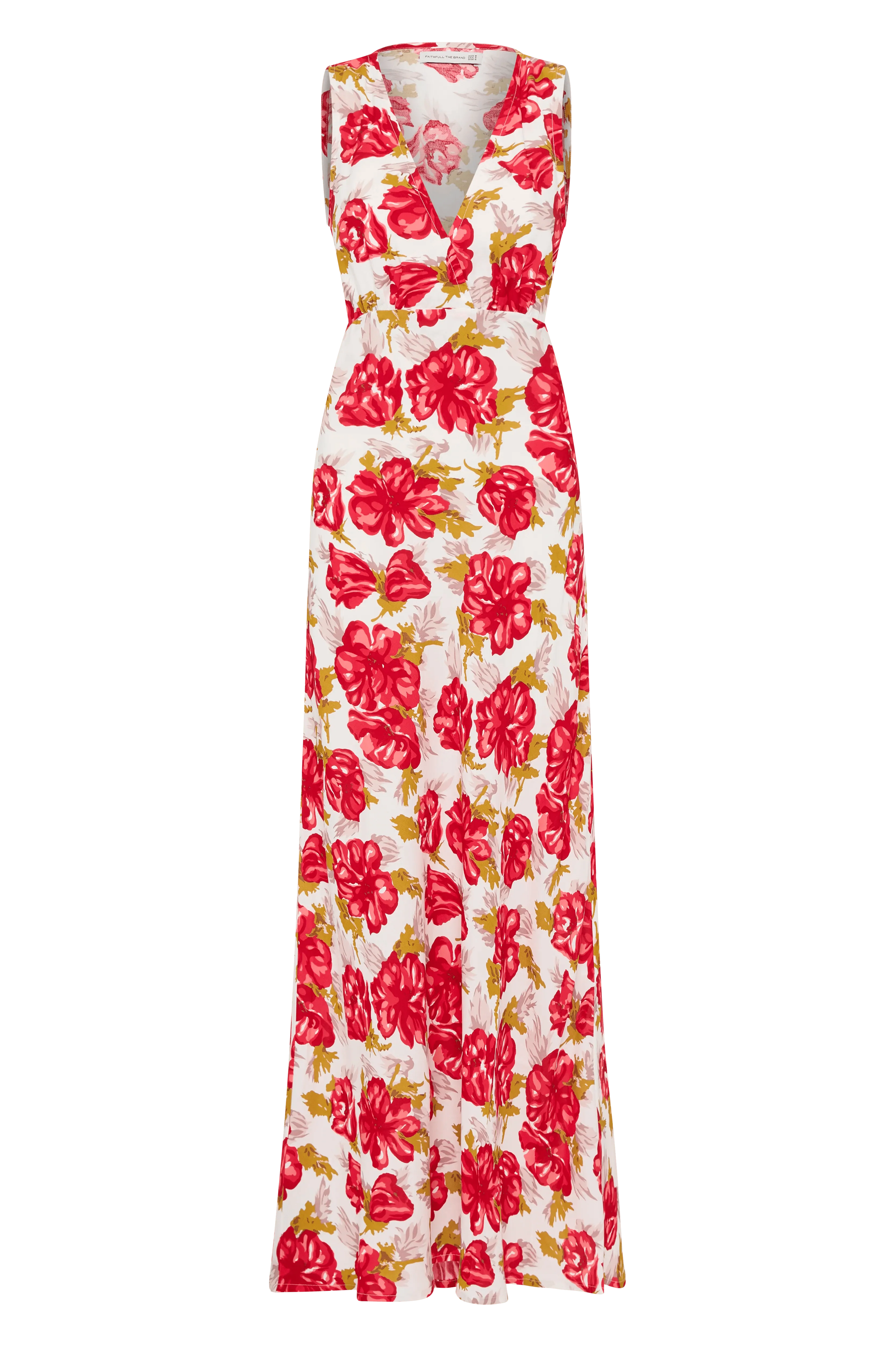 Acacia Maxi Dress Isadora Floral Red - Final Sale
