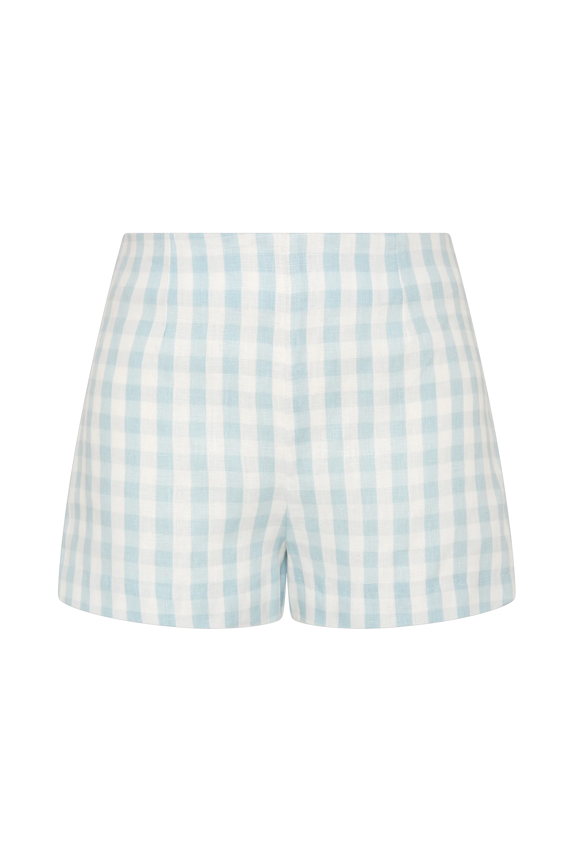 Lila Mini Short Gingham Sky Blue
