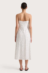 Pau Dress Blossom Egg Shell Powder Blue - Final Sale