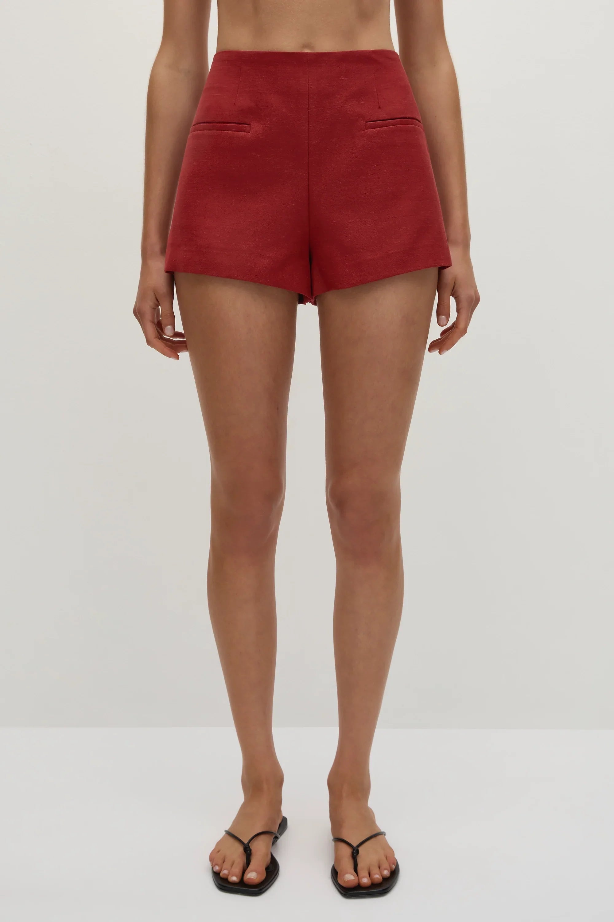 Florine Mini Shorts Deep Red - Final Sale