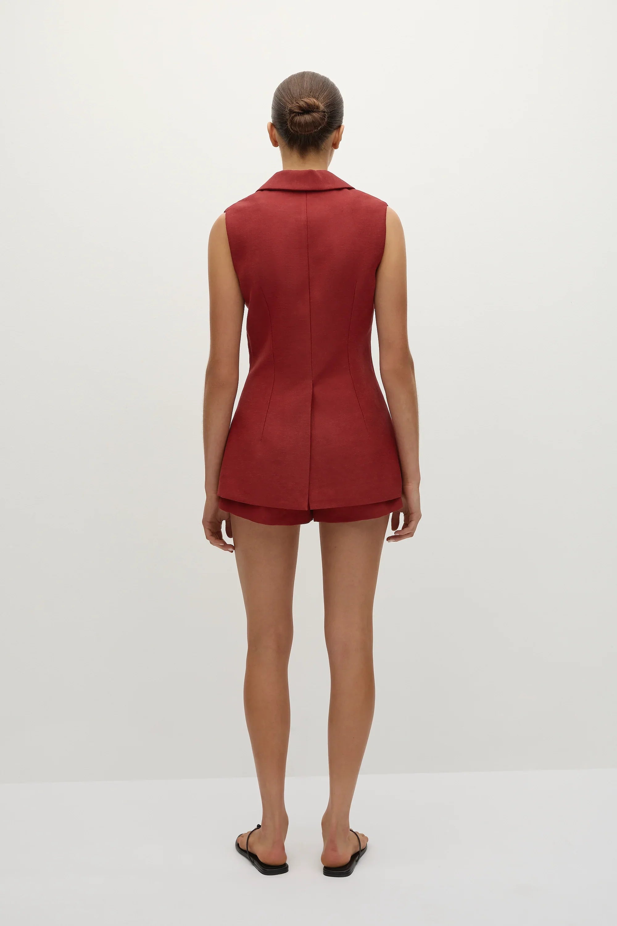 Florine Mini Shorts Deep Red - Final Sale