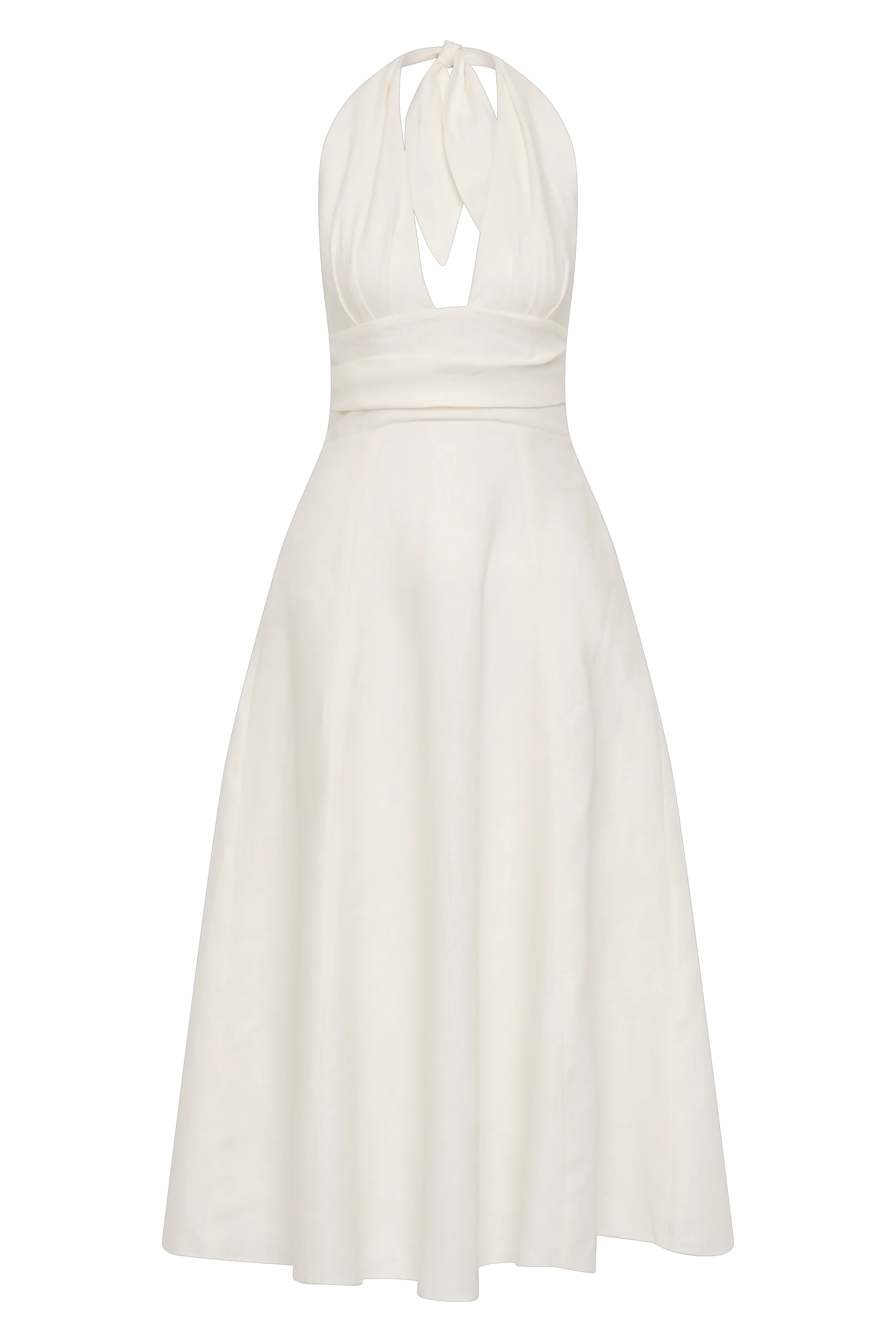 Bianca Midi Dress White - Final Sale
