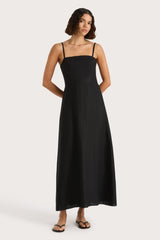 Valerie Midi Dress Black - Final Sale