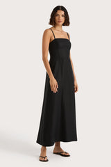 Valerie Midi Dress Black - Final Sale