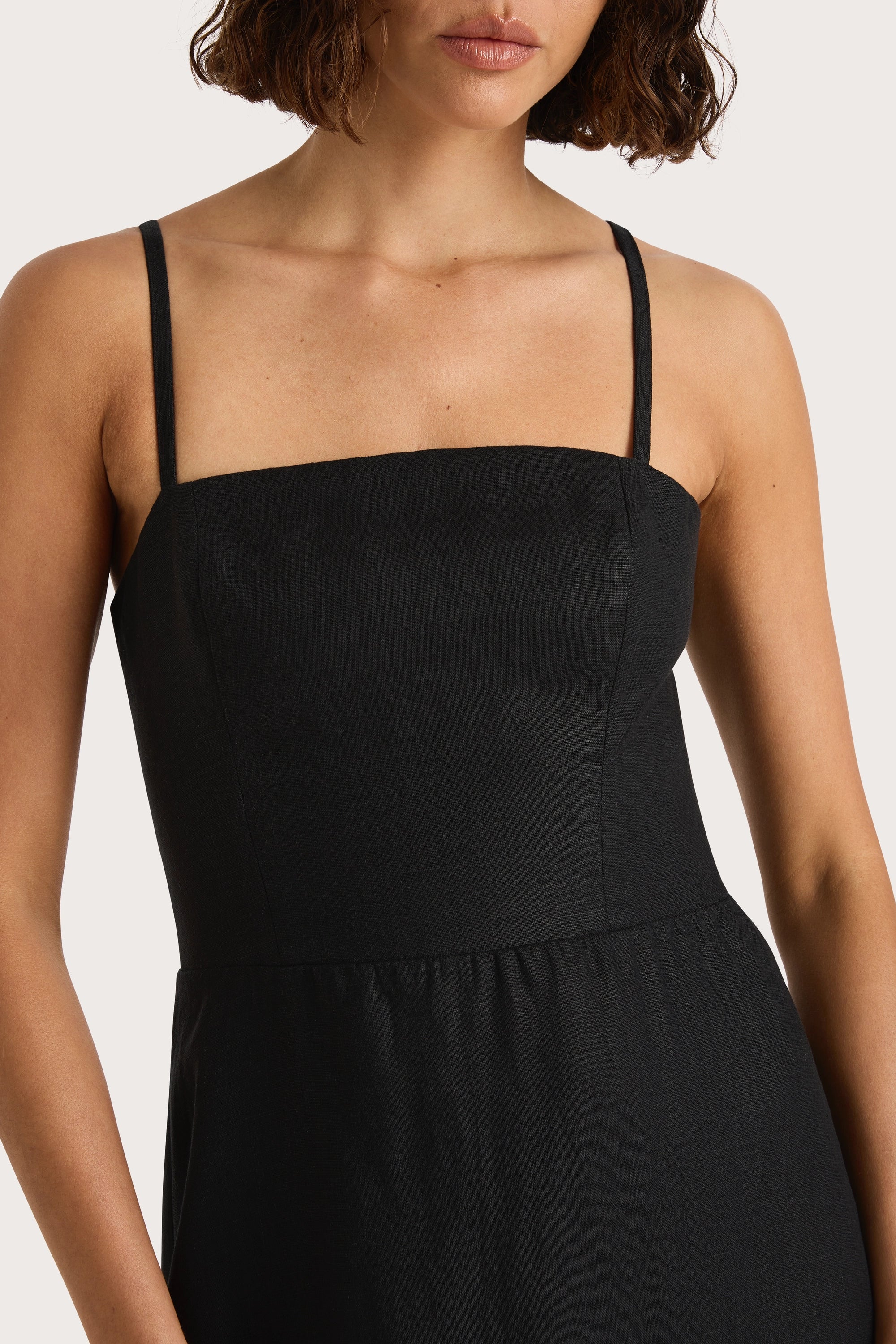 Valerie Midi Dress Black - Final Sale