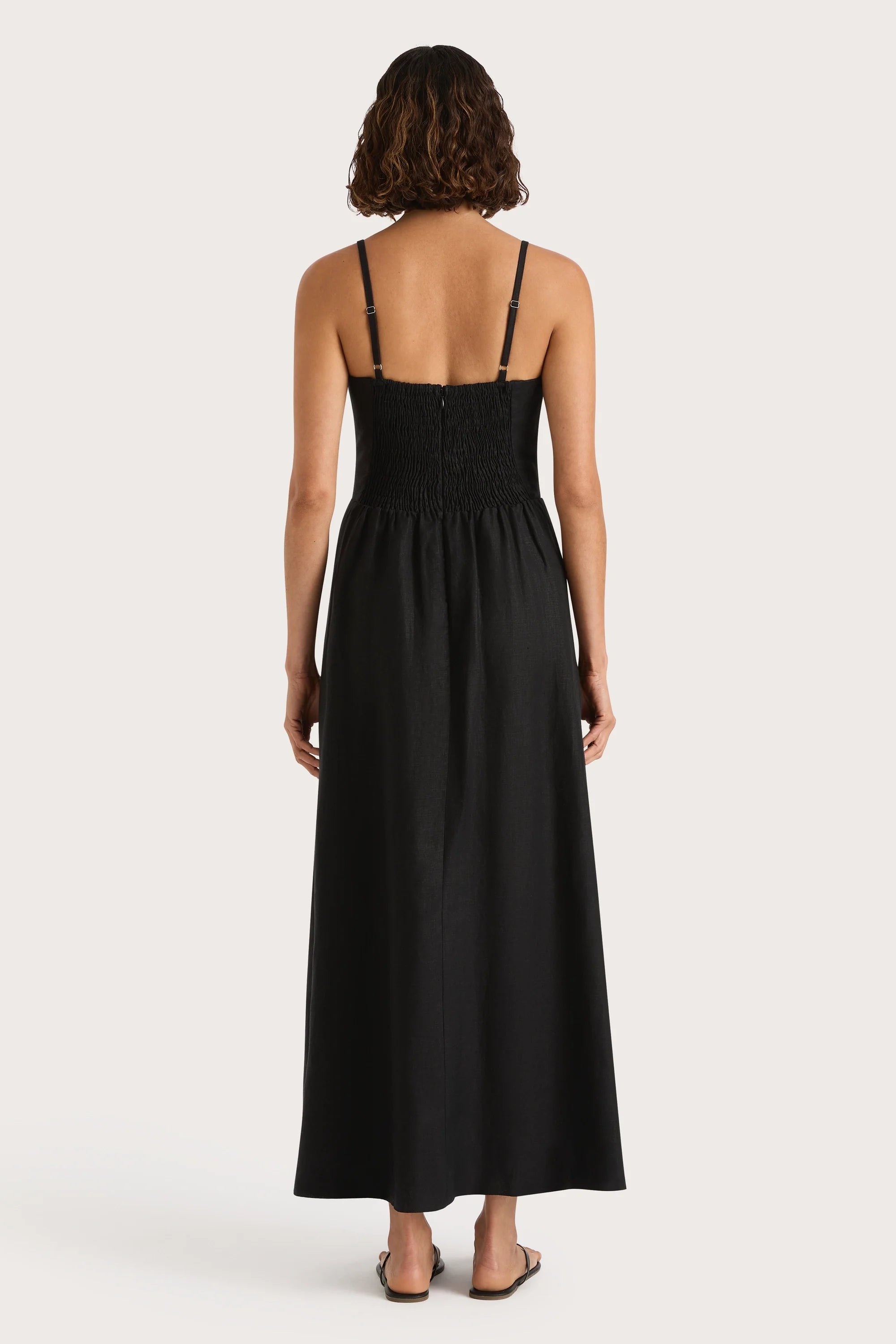 Valerie Midi Dress Black - Final Sale