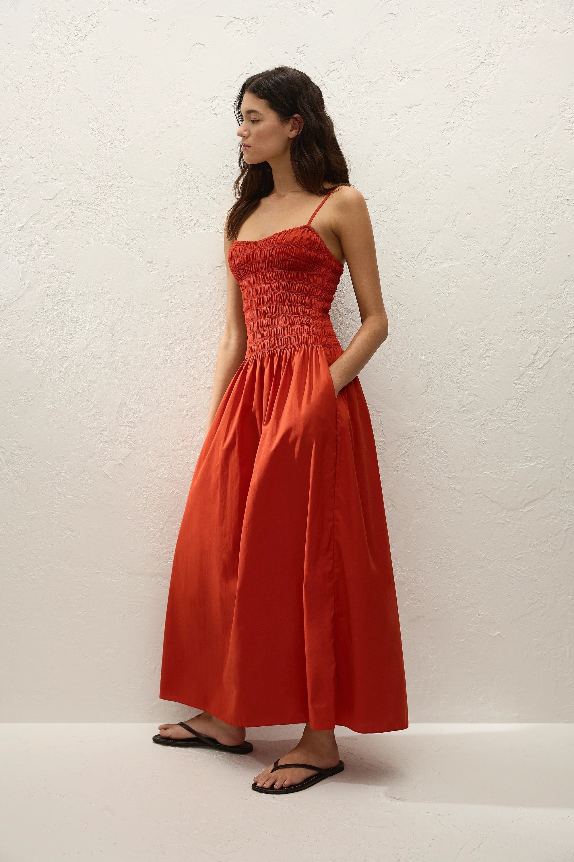 Araceli Maxi Dress Dusty Tomato - Final Sale