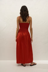 Araceli Maxi Dress Dusty Tomato - Final Sale