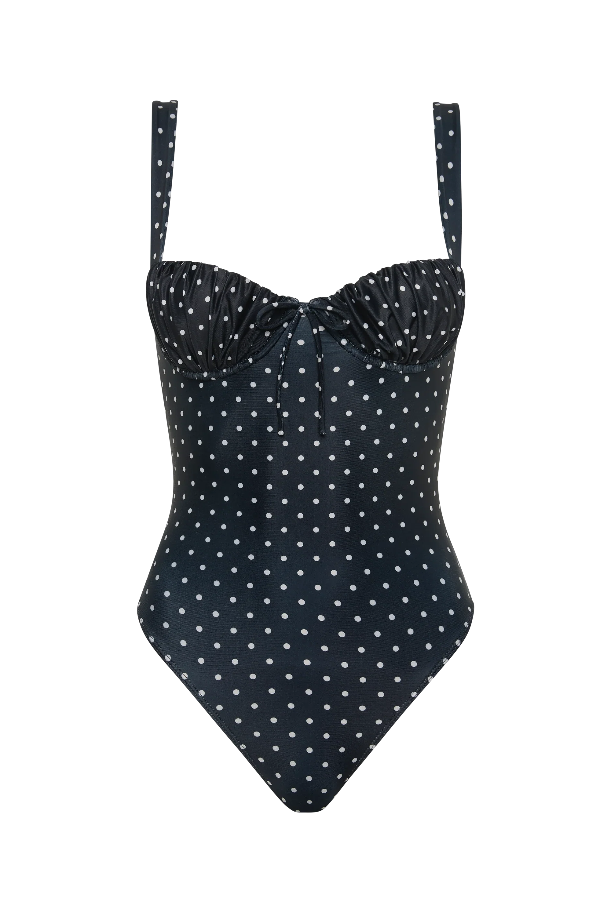 Dinard One Piece Lola Polka Dot Black Cream