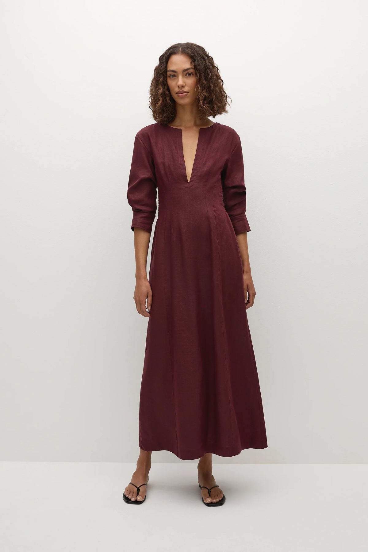 Asha Maxi Dress Bordeaux - Final Sale
