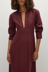 Asha Maxi Dress Bordeaux - Final Sale