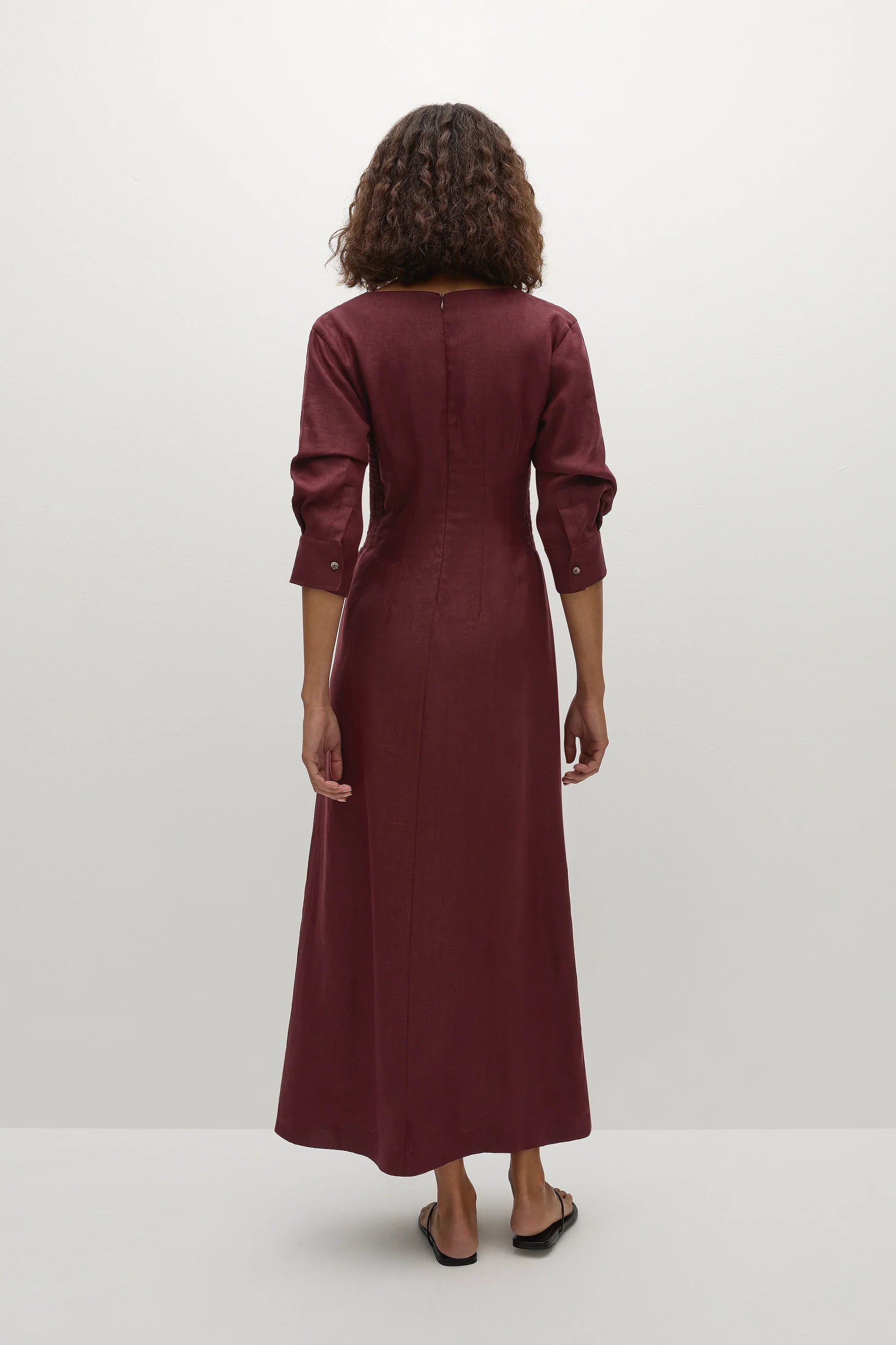 Asha Maxi Dress Bordeaux - Final Sale