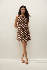 Lydie Mini Dress Cioccolato Dot