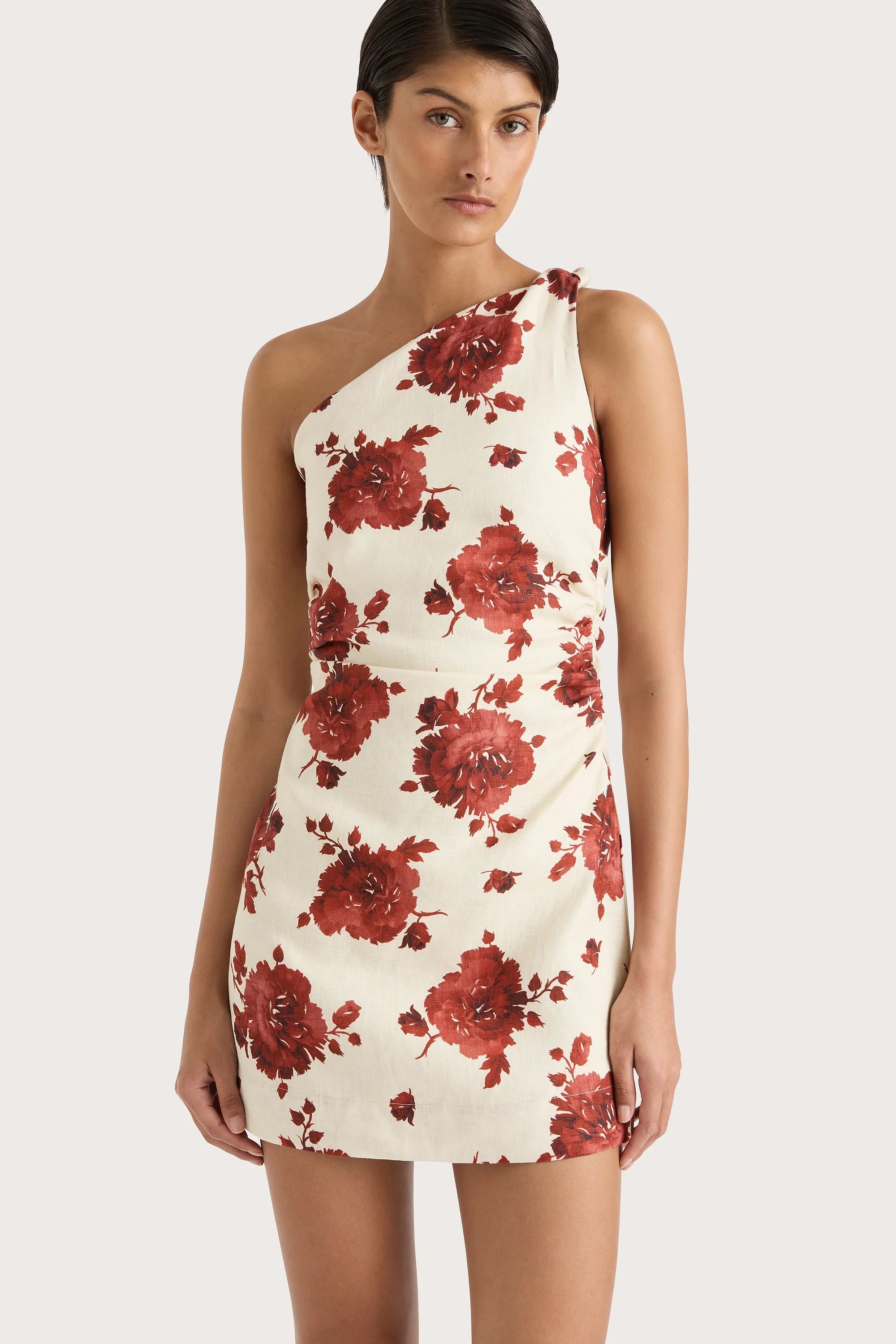 Marga Mini Dress Cecile Floral Garnet - Final Sale