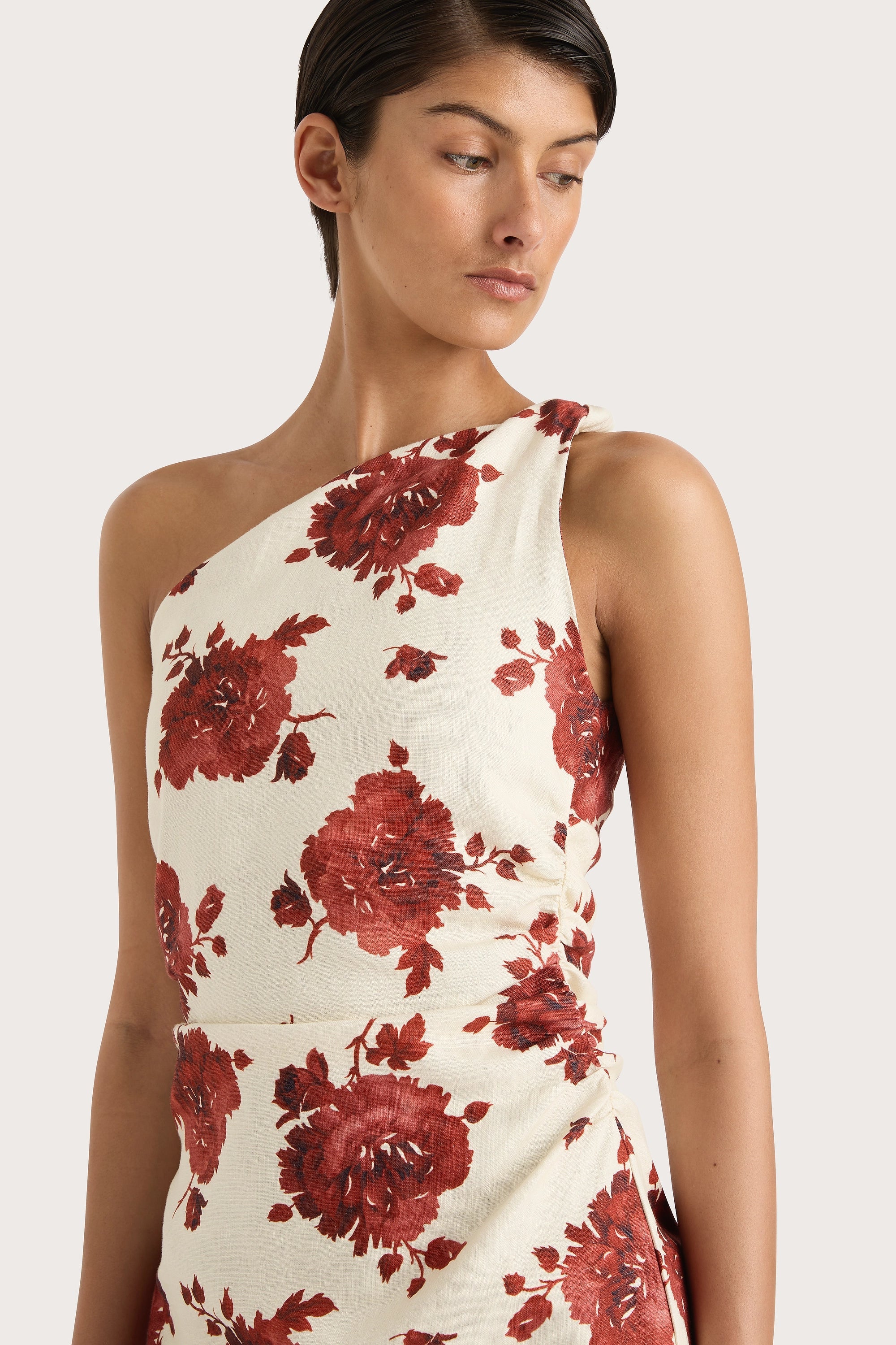 Marga Mini Dress Cecile Floral Garnet - Final Sale