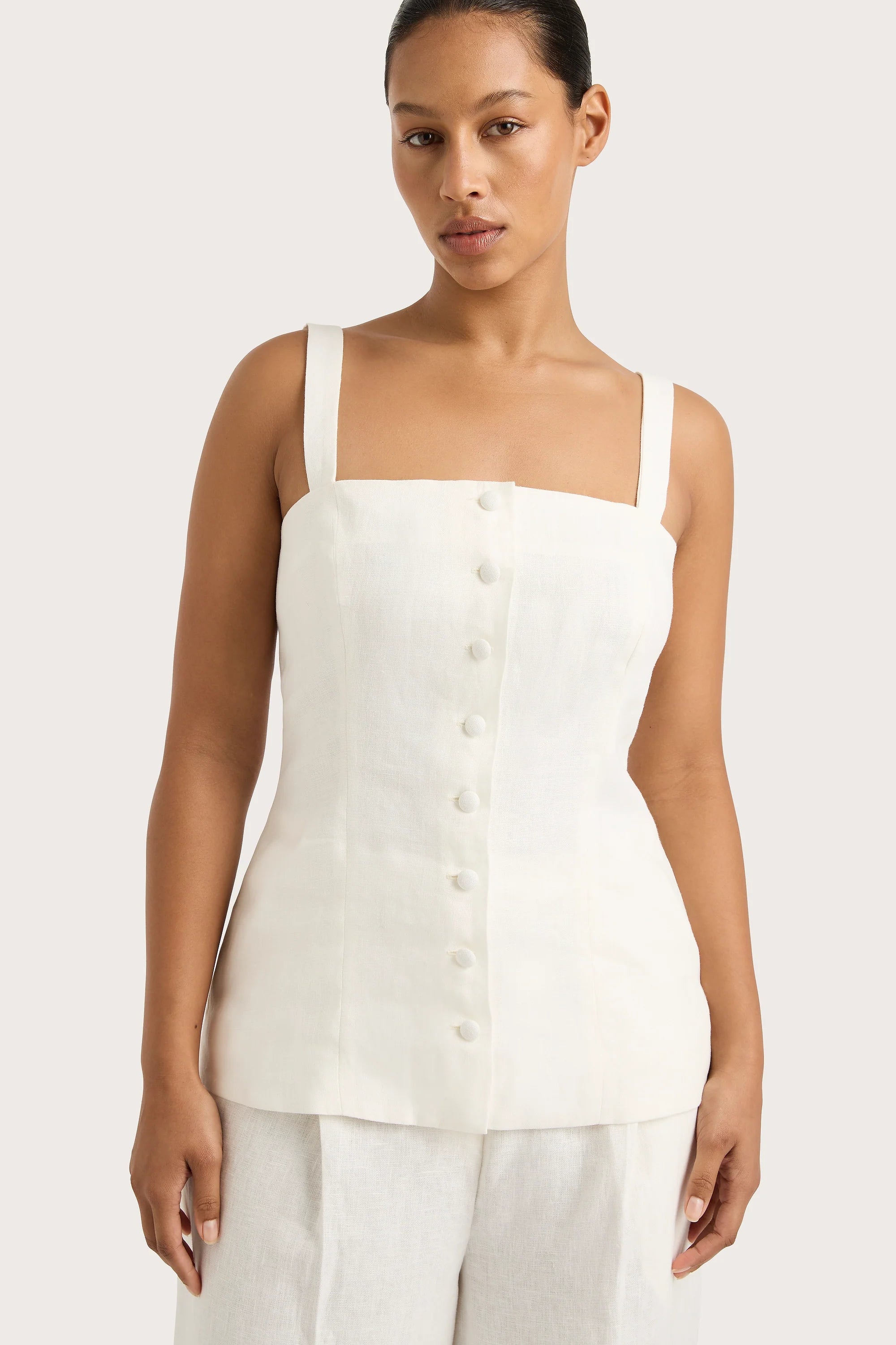 Corbiere Vest White - Final Sale