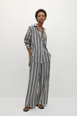 Capri Shirt Antique Navy Stripe - Final Sale