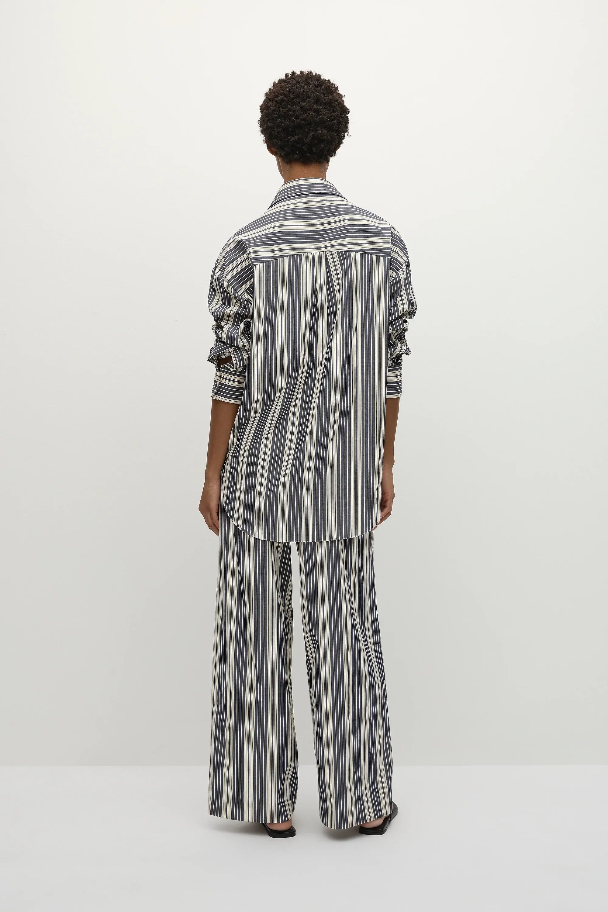 Capri Shirt Antique Navy Stripe - Final Sale