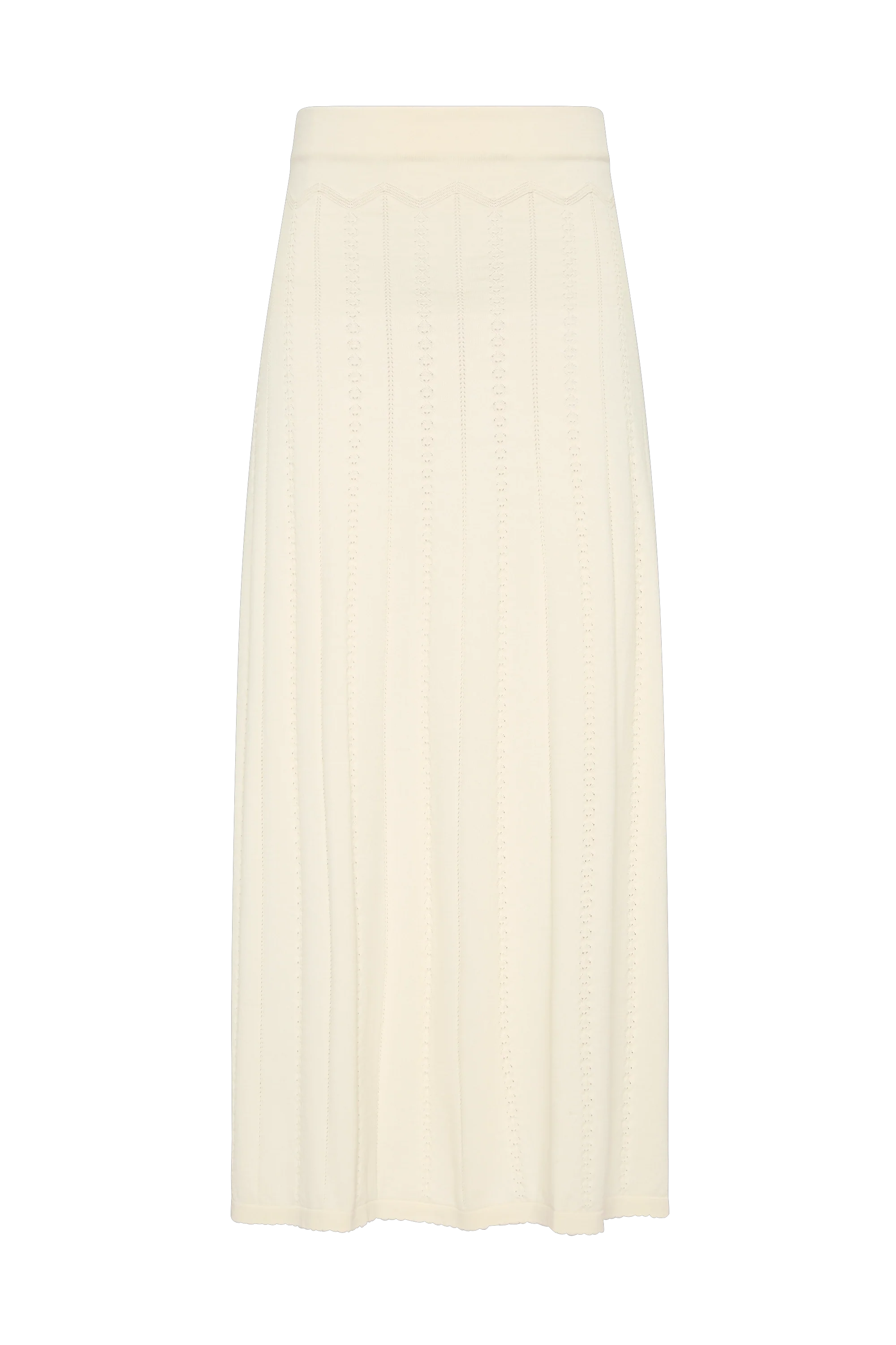 Mieralla Maxi Skirt Maja Pointelle Vintage White