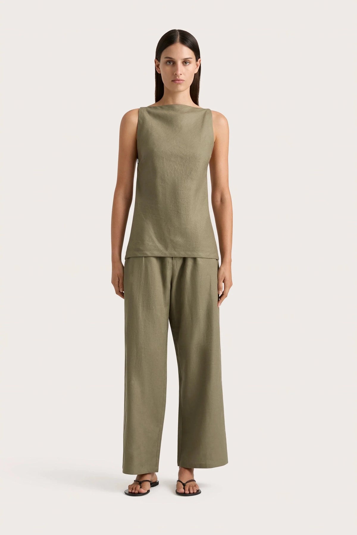 Antibes Top Khaki - Final Sale