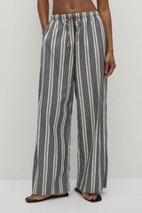 Rena Pant Antique Navy Stripe - Final Sale