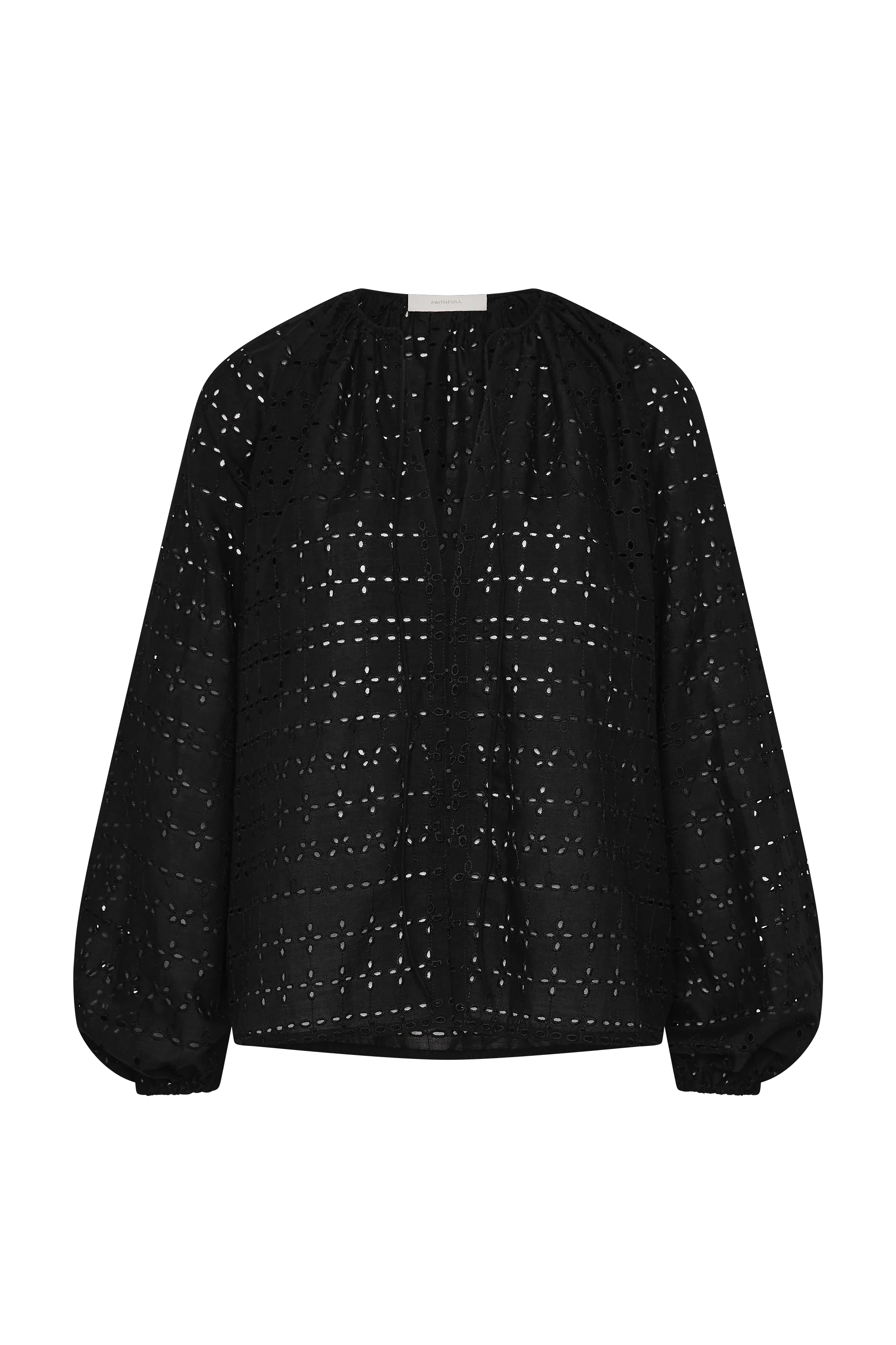 Thora Blouse Agnes Broderie Anglaise Black - Final Sale