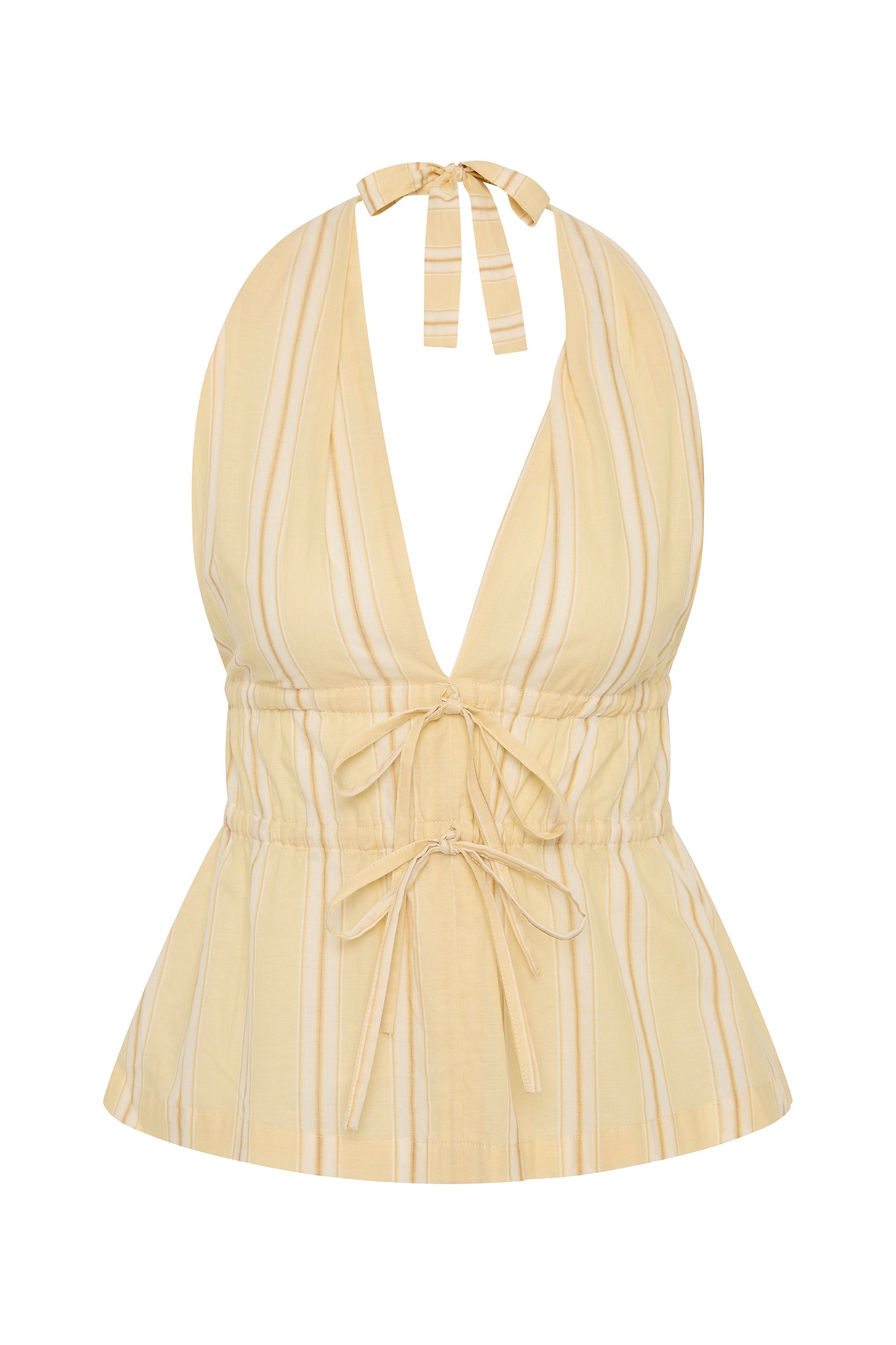 Ermita Top Ombre Stripe Faded Mustard - Final Sale