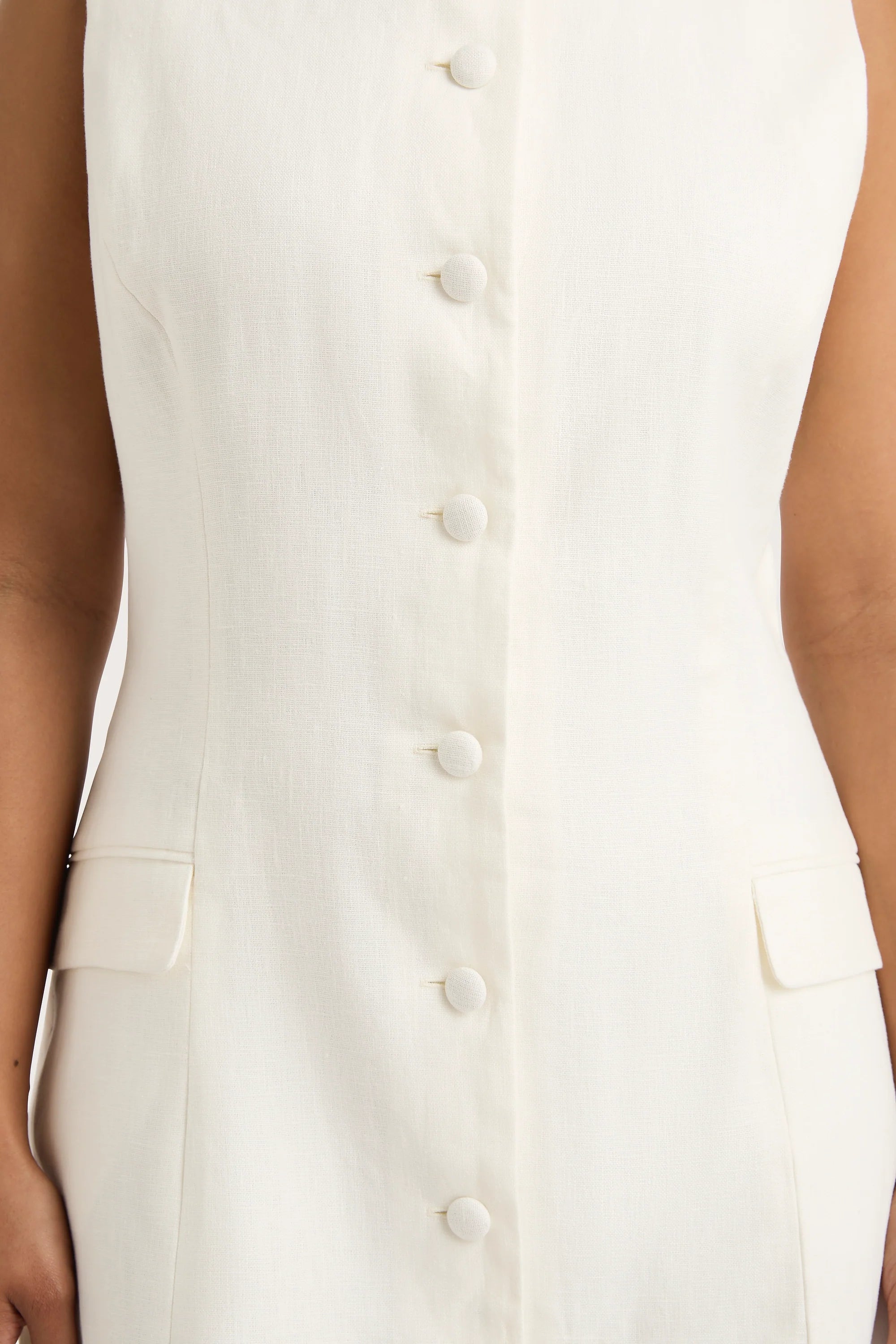 Jane Mini Dress White - Final Sale