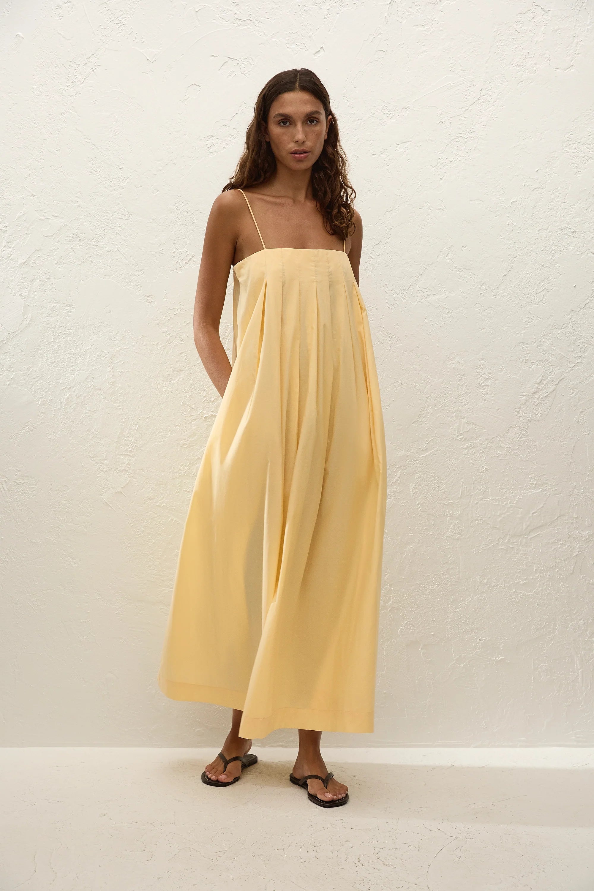 Lopez Midi Dress Banana - Final Sale