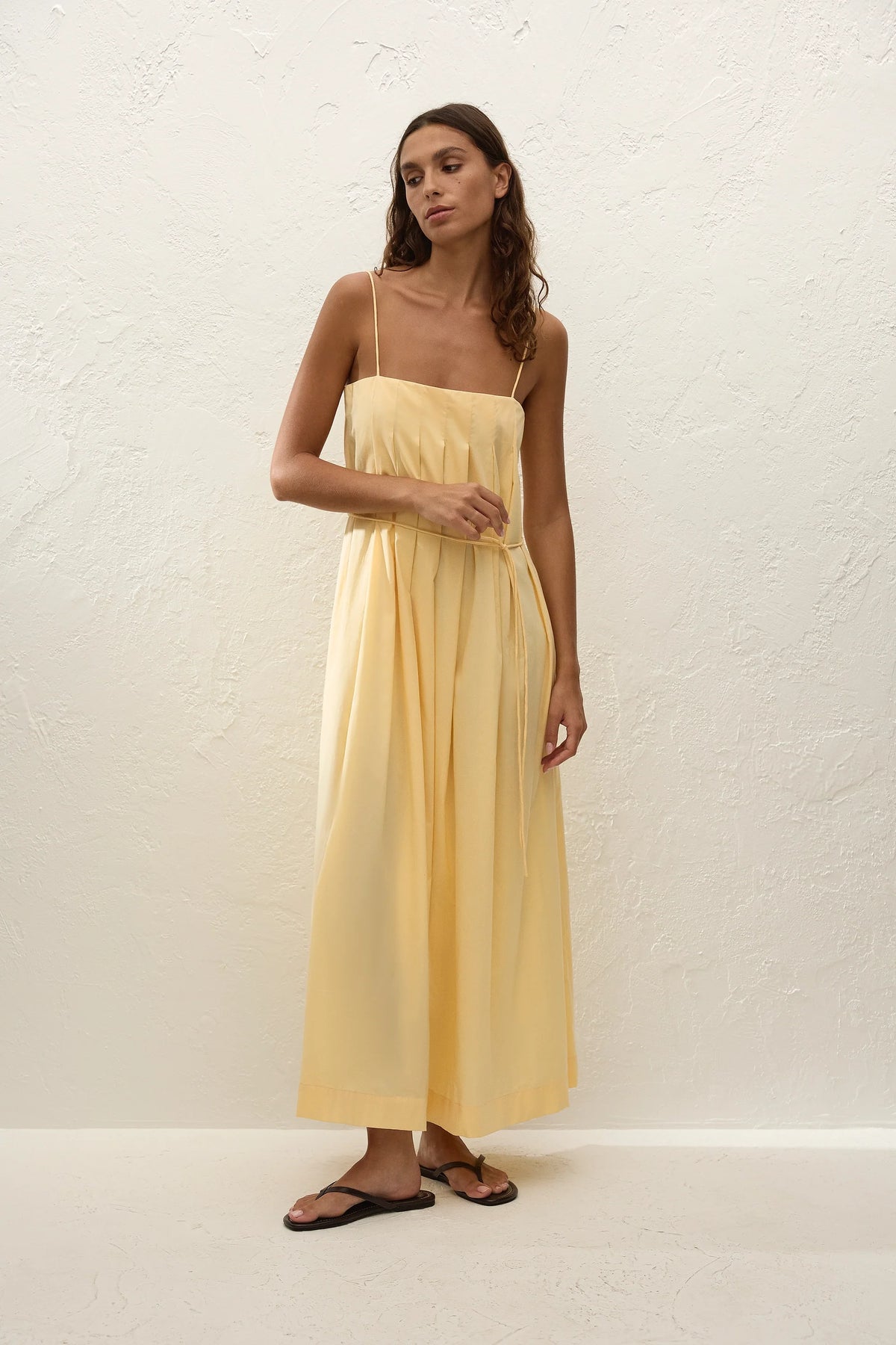 Lopez Midi Dress Banana - Final Sale