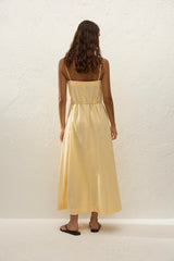 Lopez Midi Dress Banana - Final Sale