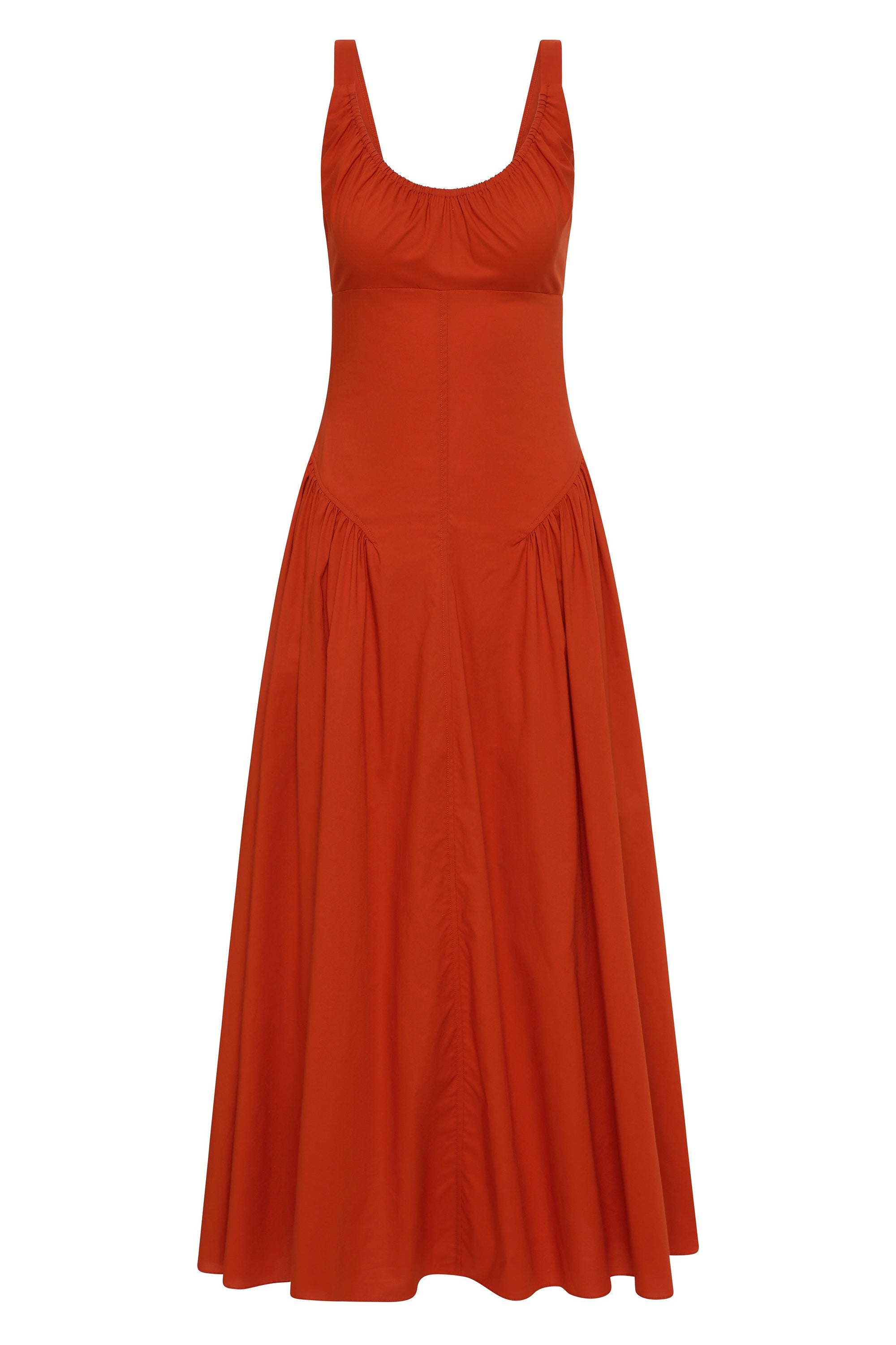 Olas Midi Dress Dusty Tomato - Final Sale
