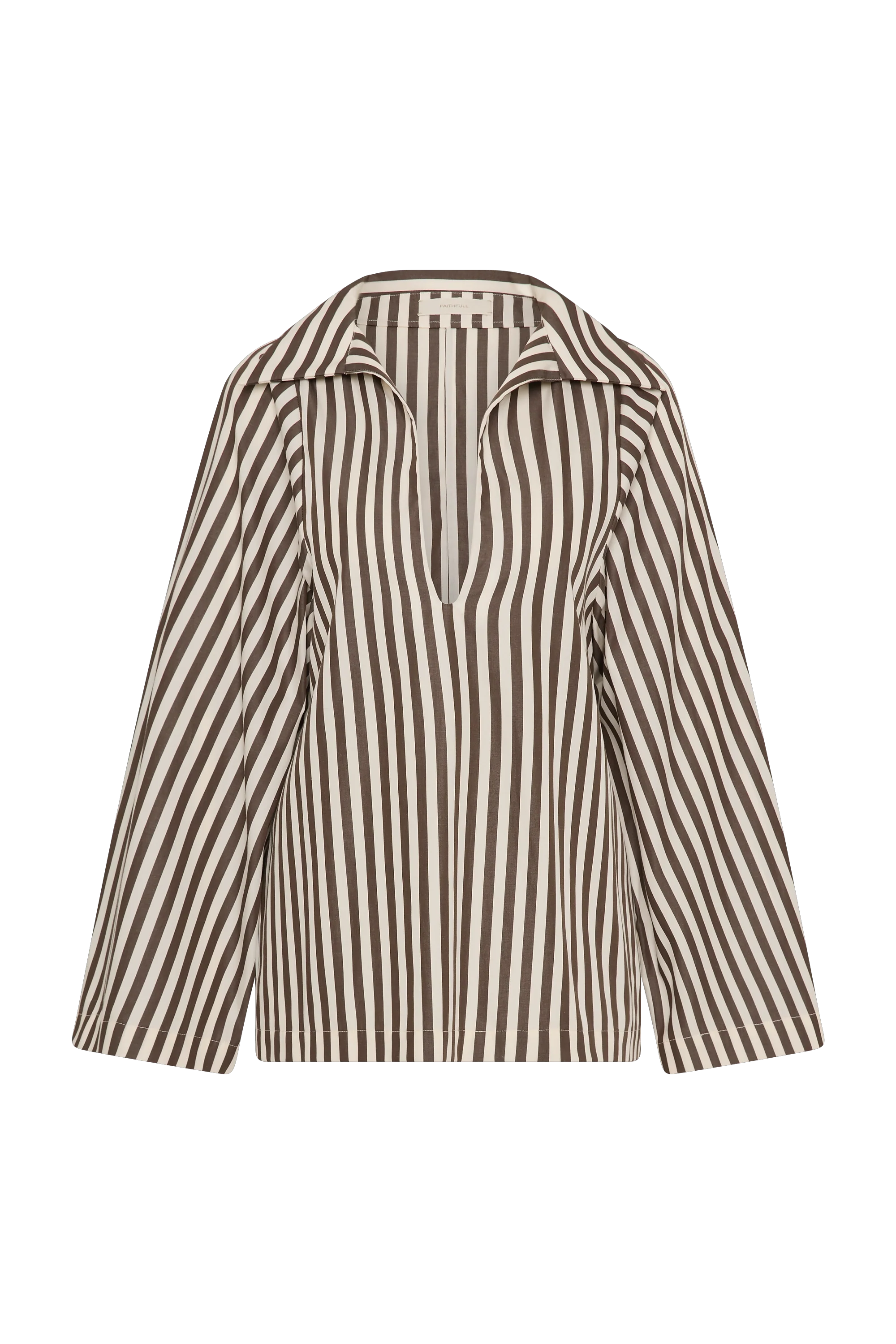 Gaia Top Norway Stripe Espresso - Final Sale