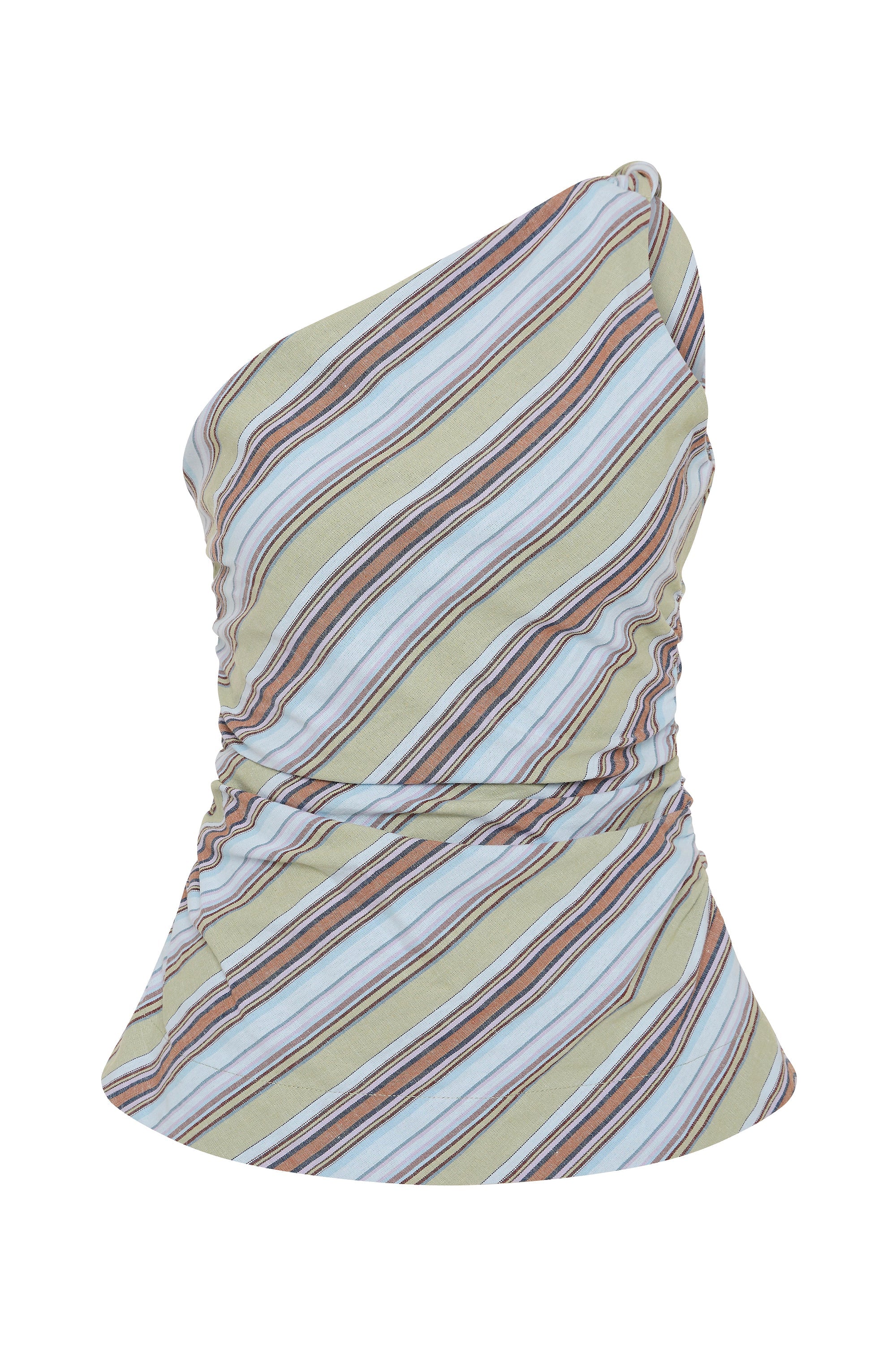Aurora Top Agua Stripe Blue - Final Sale