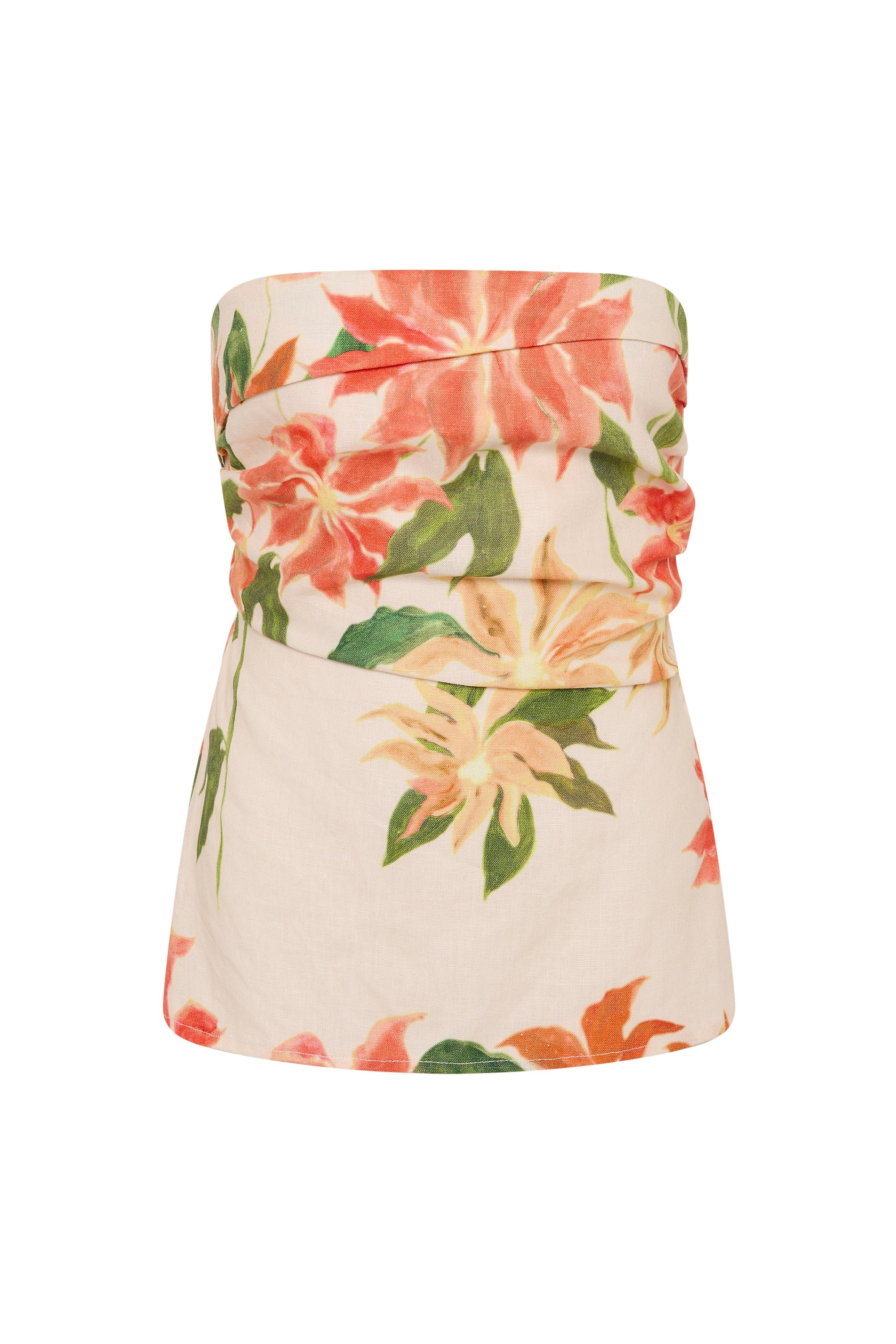Eleanore Strapless Top Jardines Floral - Final Sale