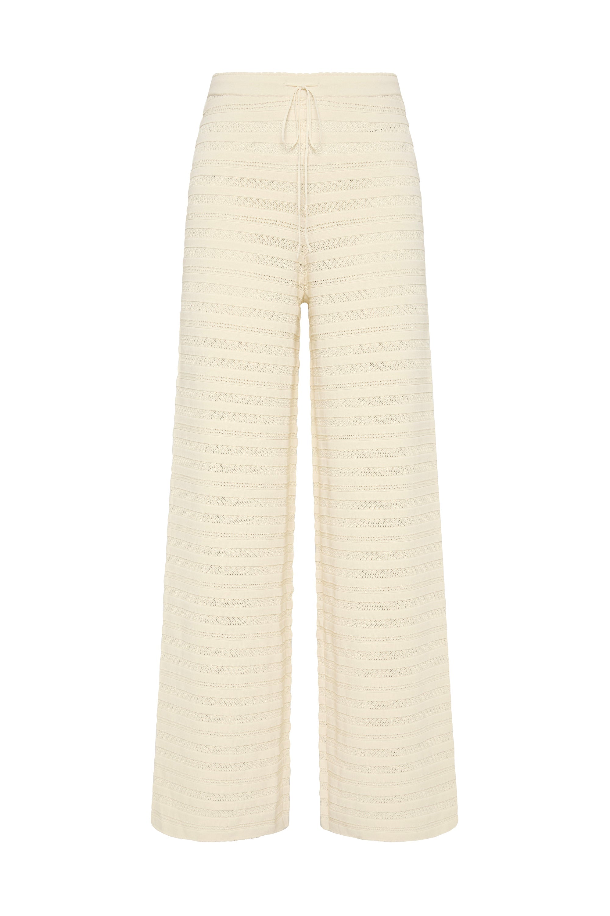 Tanya Pant Ida Pointelle Vintage White