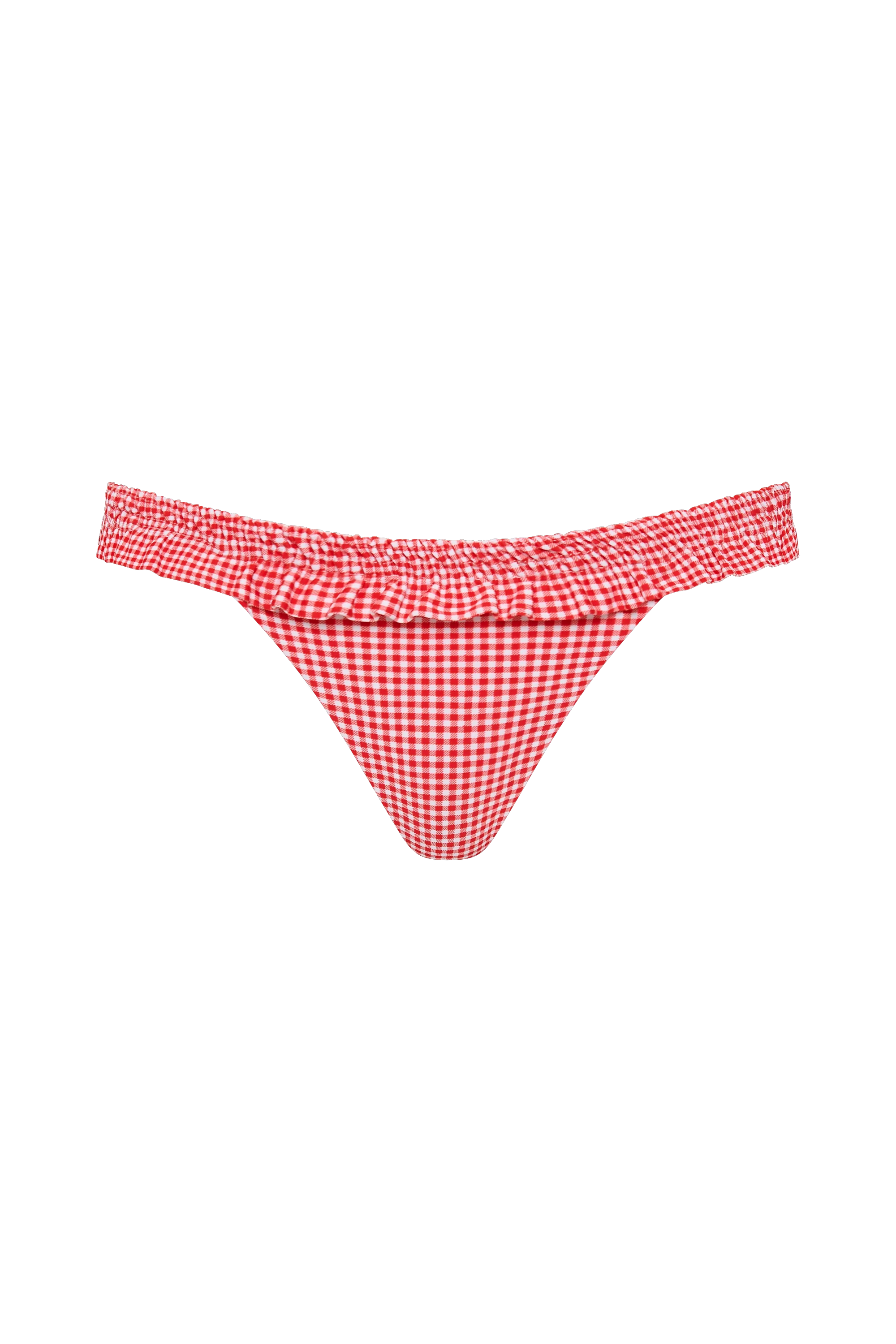 Esterel Bikini Bottom Gingham Red - Final Sale