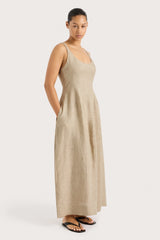 Sanne Midi Dress Oatmeal - Final Sale