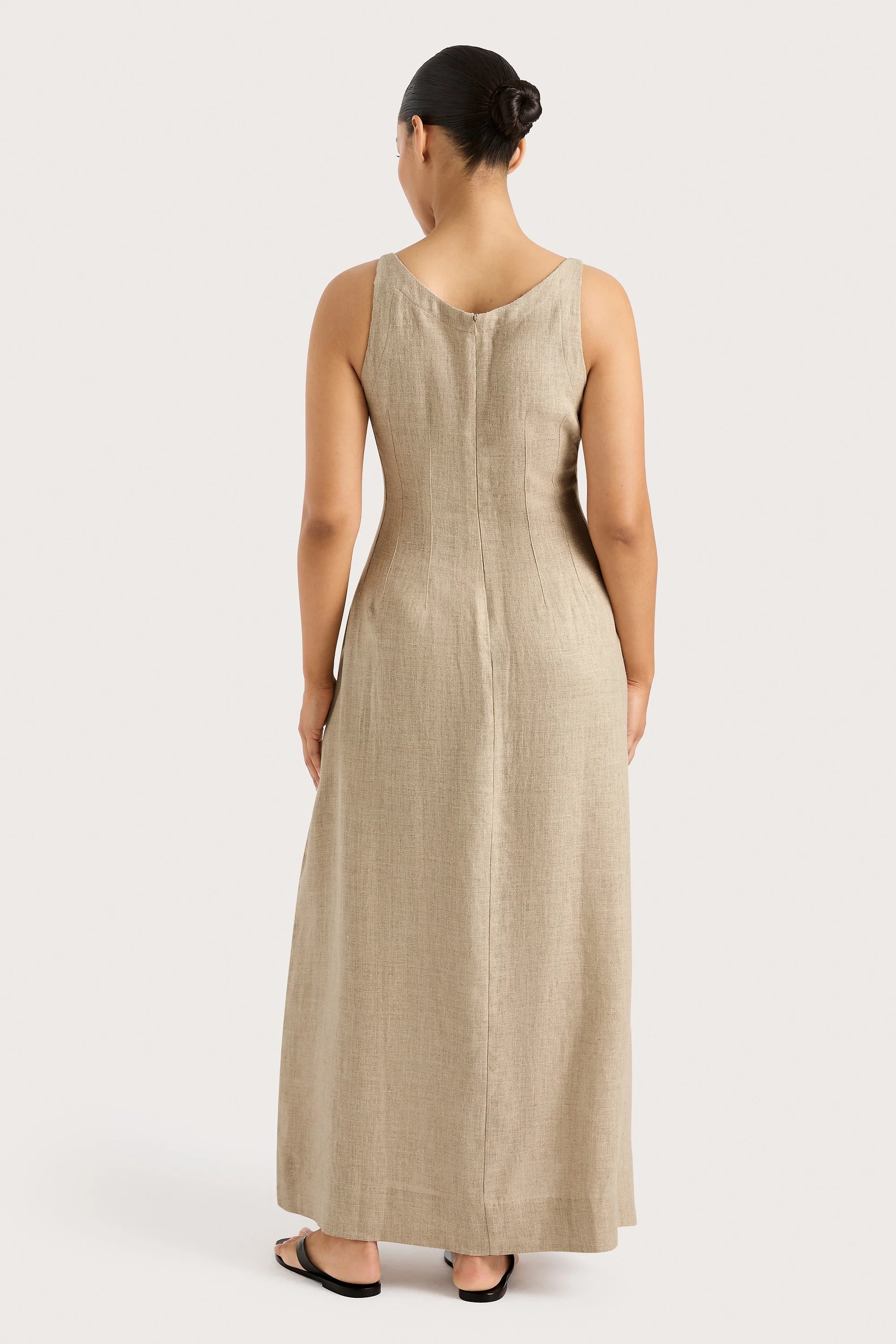 Sanne Midi Dress Oatmeal - Final Sale