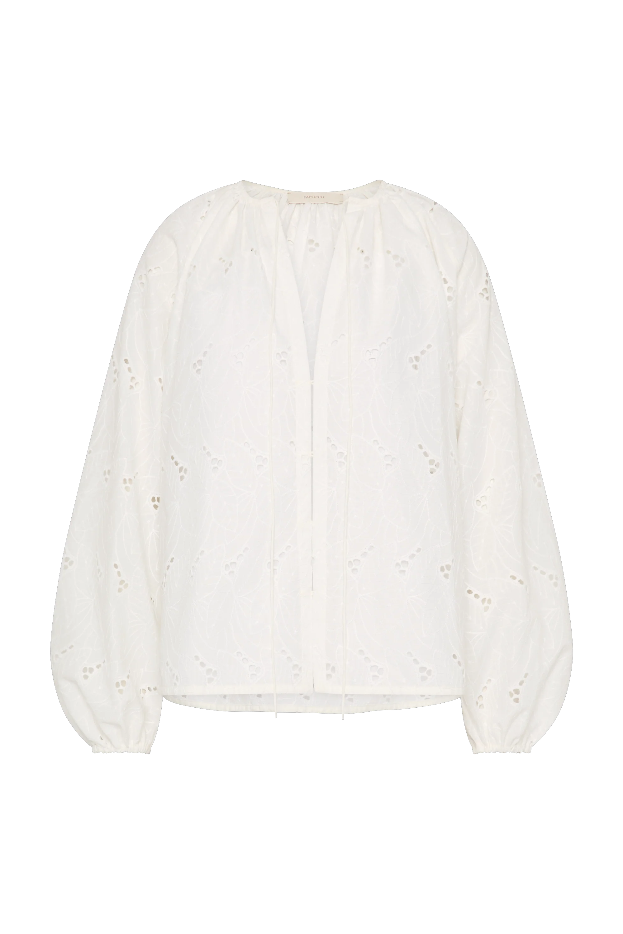 Thora Blouse Birgitta Broderie Anglaise White - Final Sale