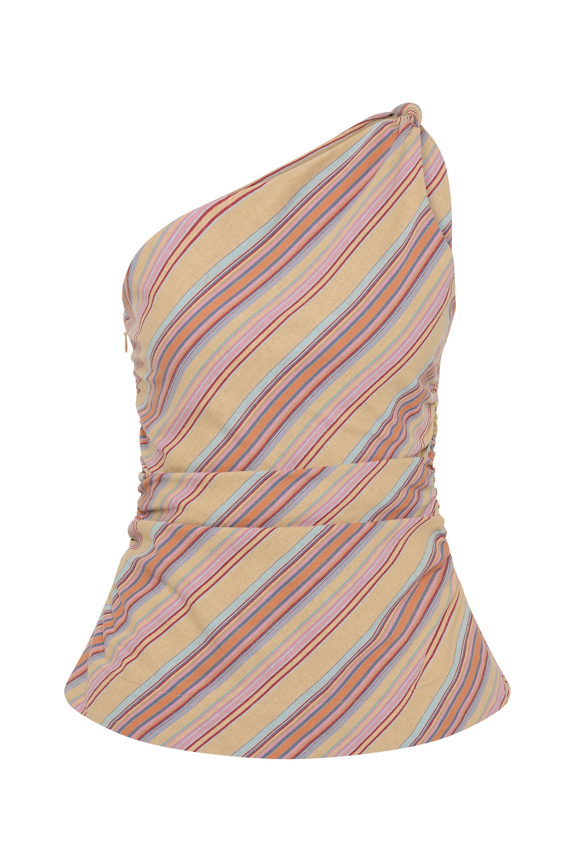 Aurora Top Agua Stripe Mustard - Final Sale