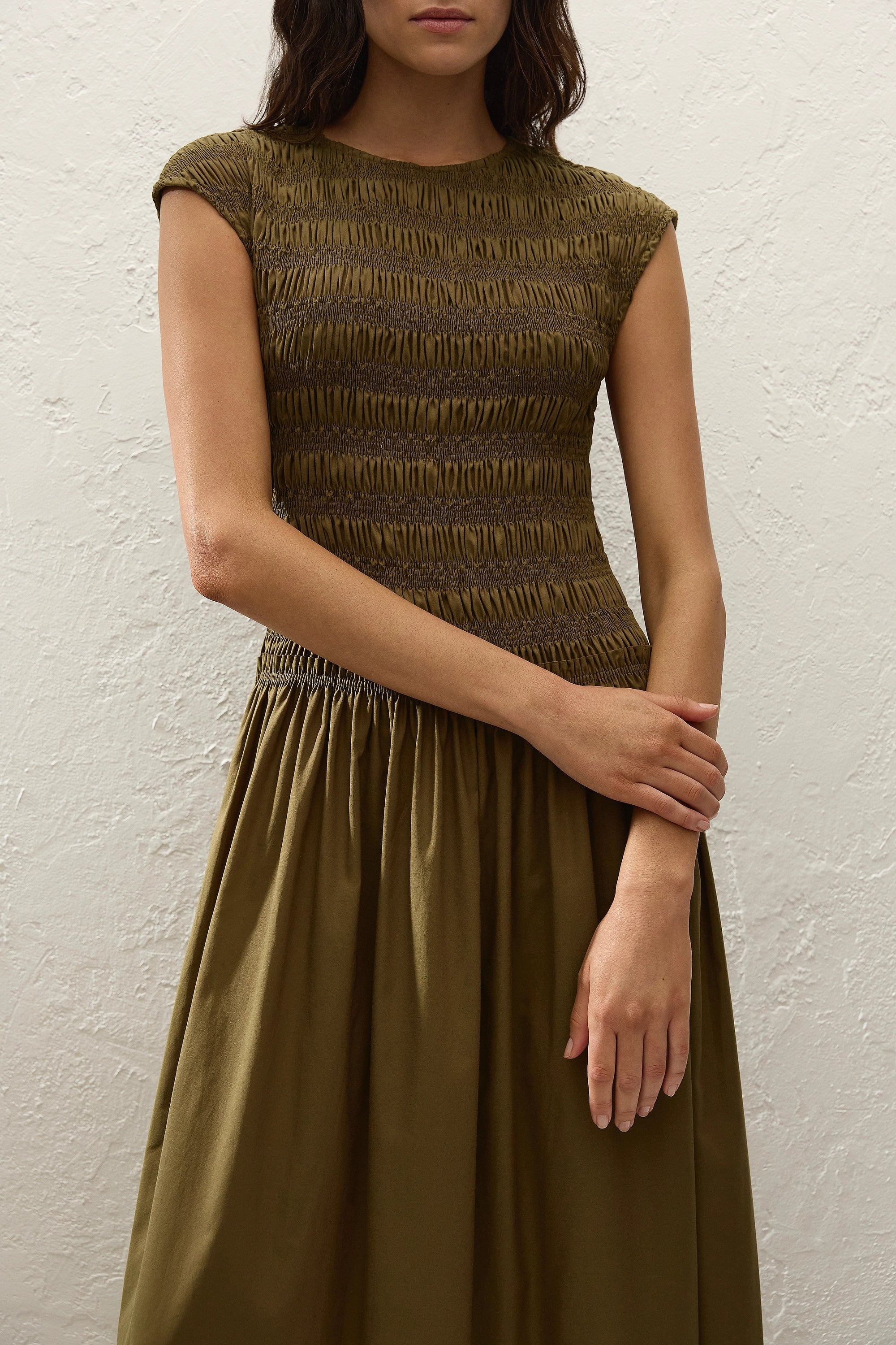 Ale Midi Dress Olive - Final Sale