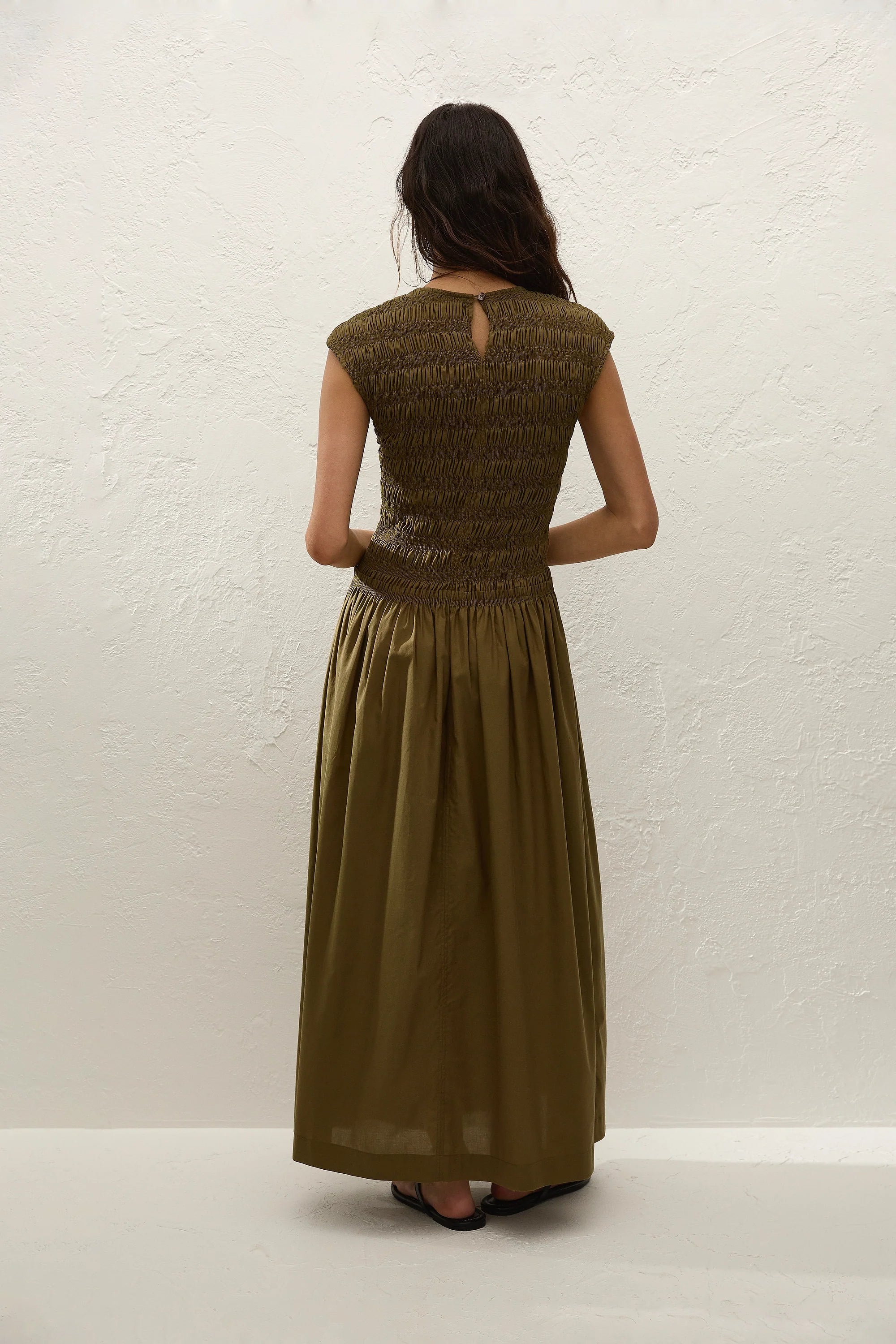 Ale Midi Dress Olive - Final Sale