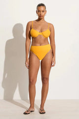 Maxime Bikini Top Citrus Towelling - Final Sale