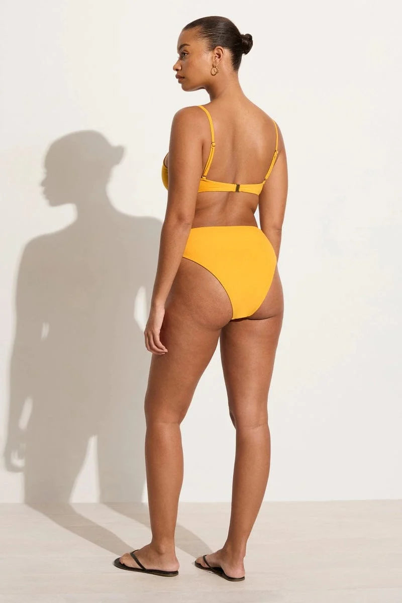 Maxime Bikini Top Citrus Towelling - Final Sale